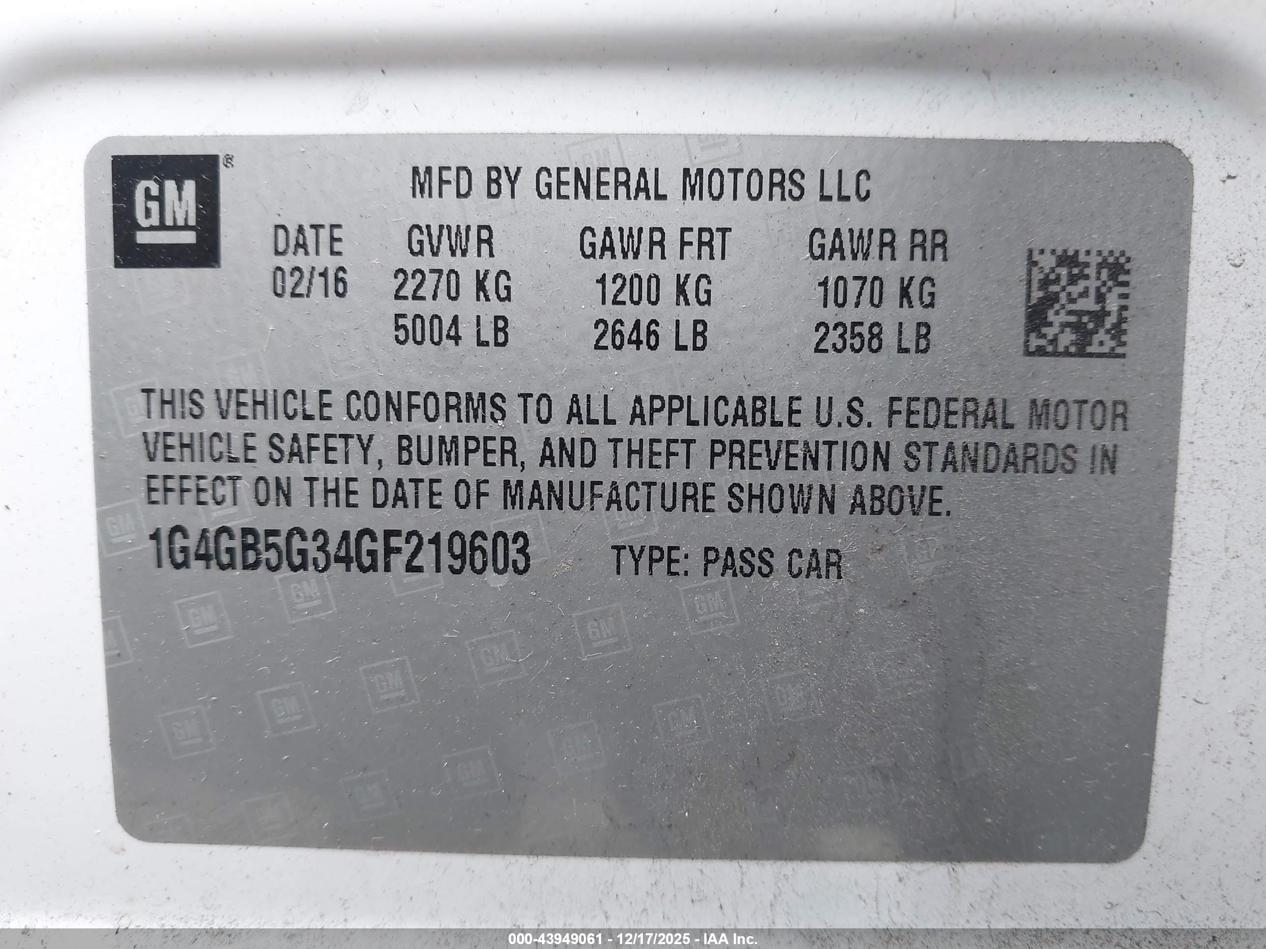 BUICK LACROSSE image 9