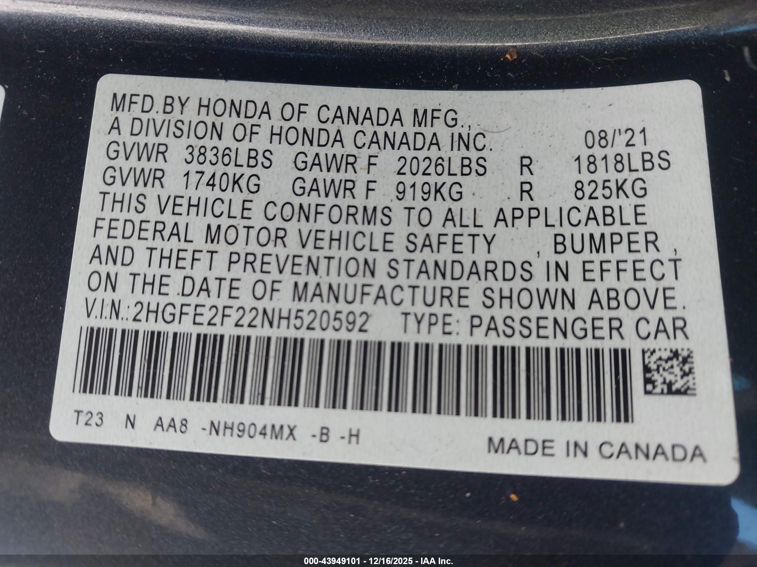 HONDA CIVIC image 9