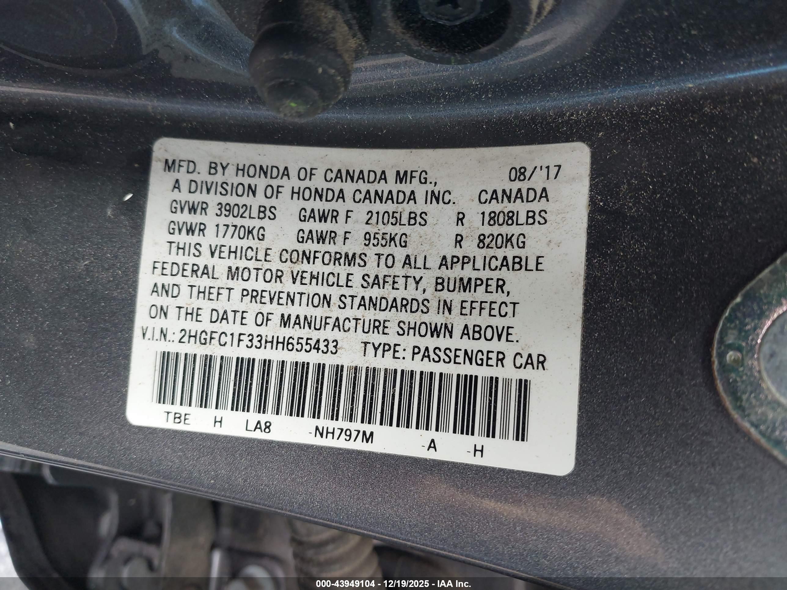 HONDA CIVIC image 9