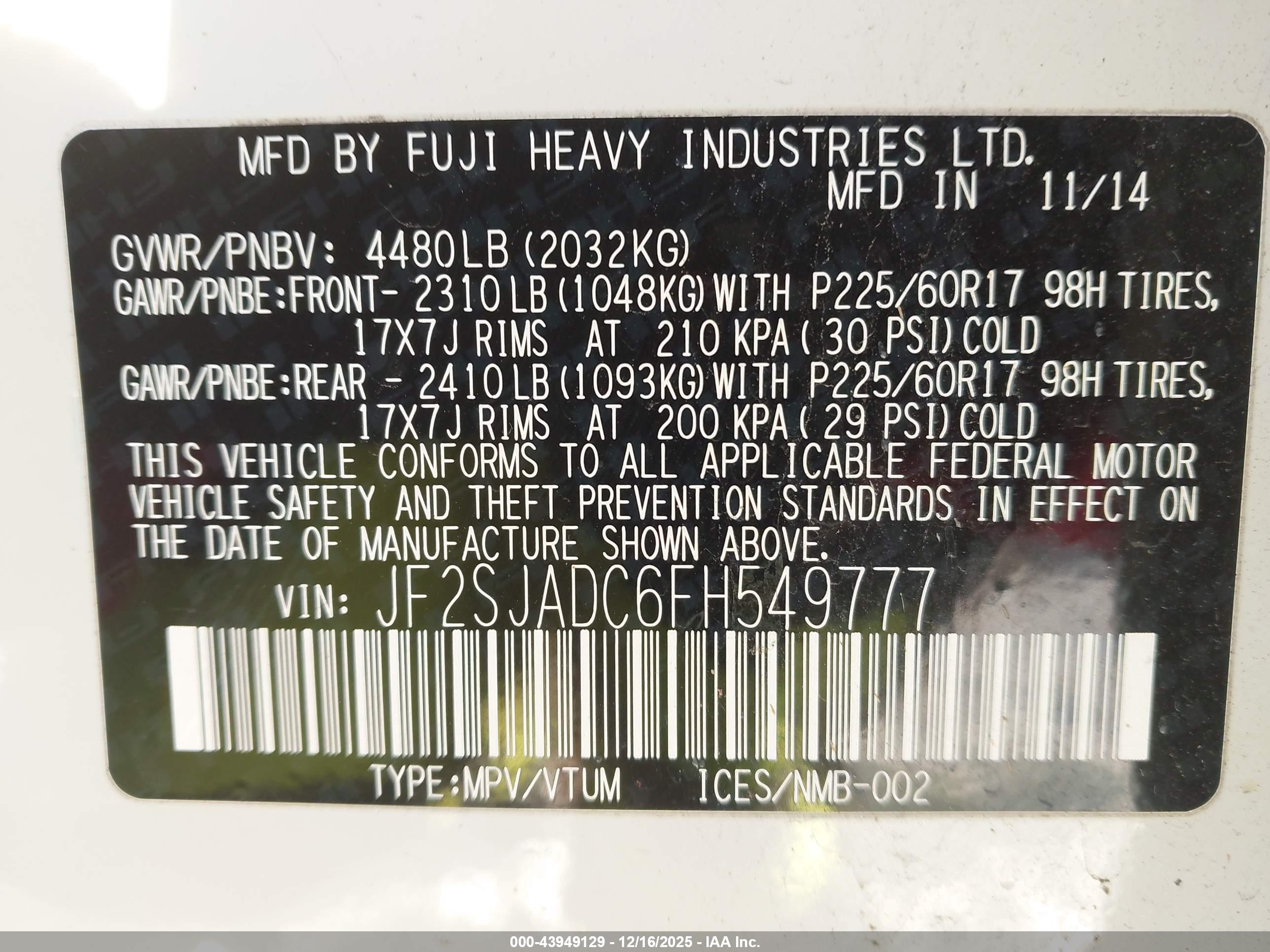 SUBARU FORESTER image 9