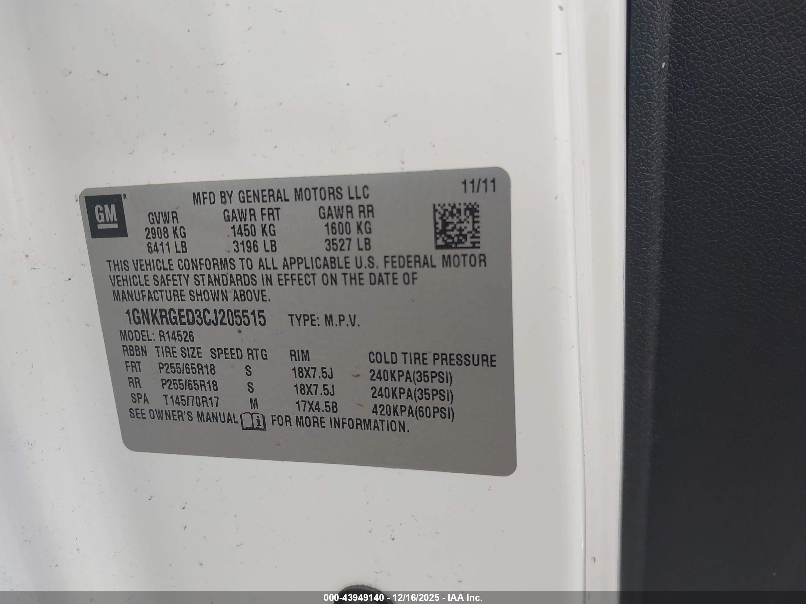 CHEVROLET TRAVERSE image 9