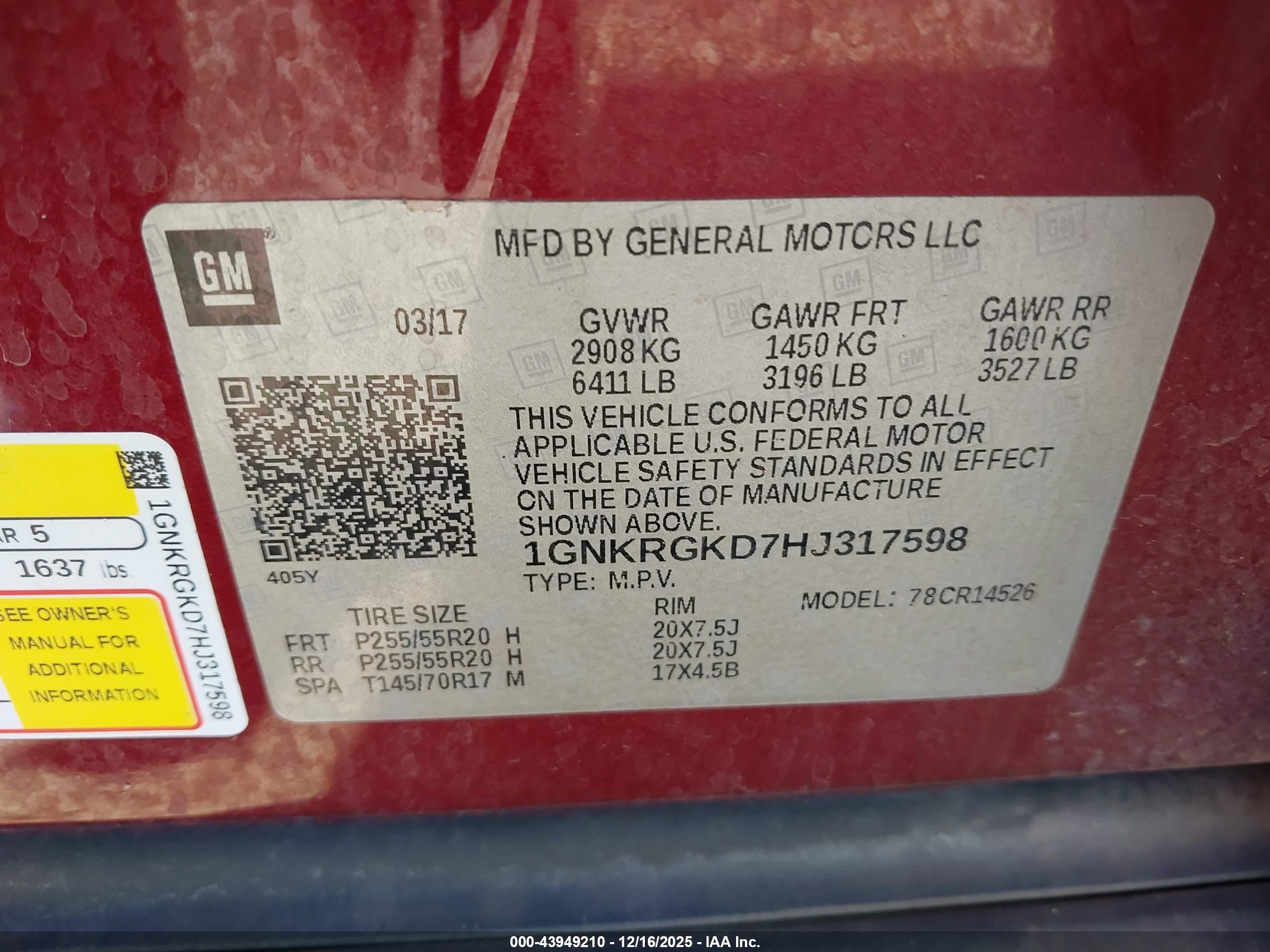 CHEVROLET TRAVERSE image 9