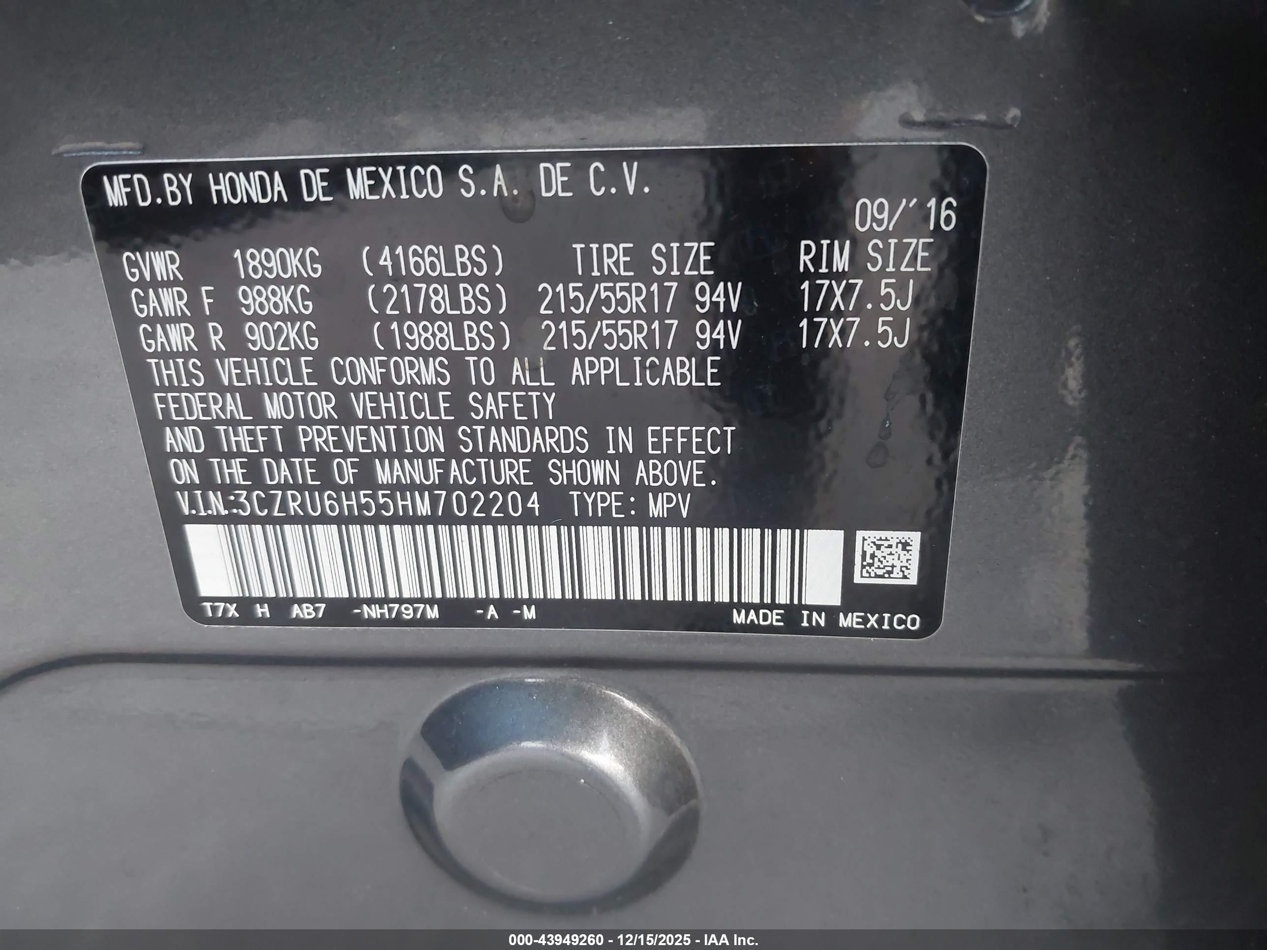 HONDA HR-V image 9