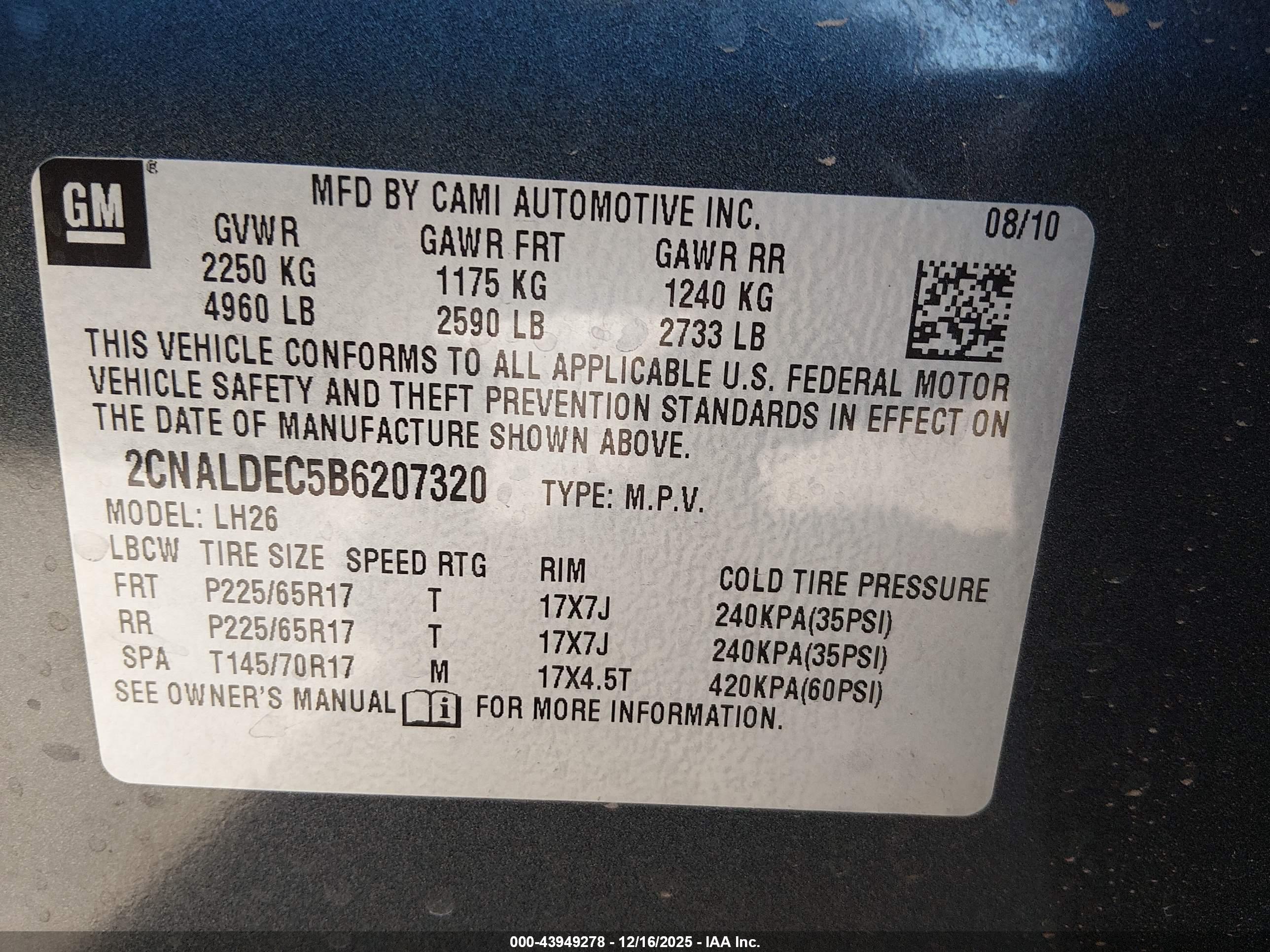 CHEVROLET EQUINOX image 9