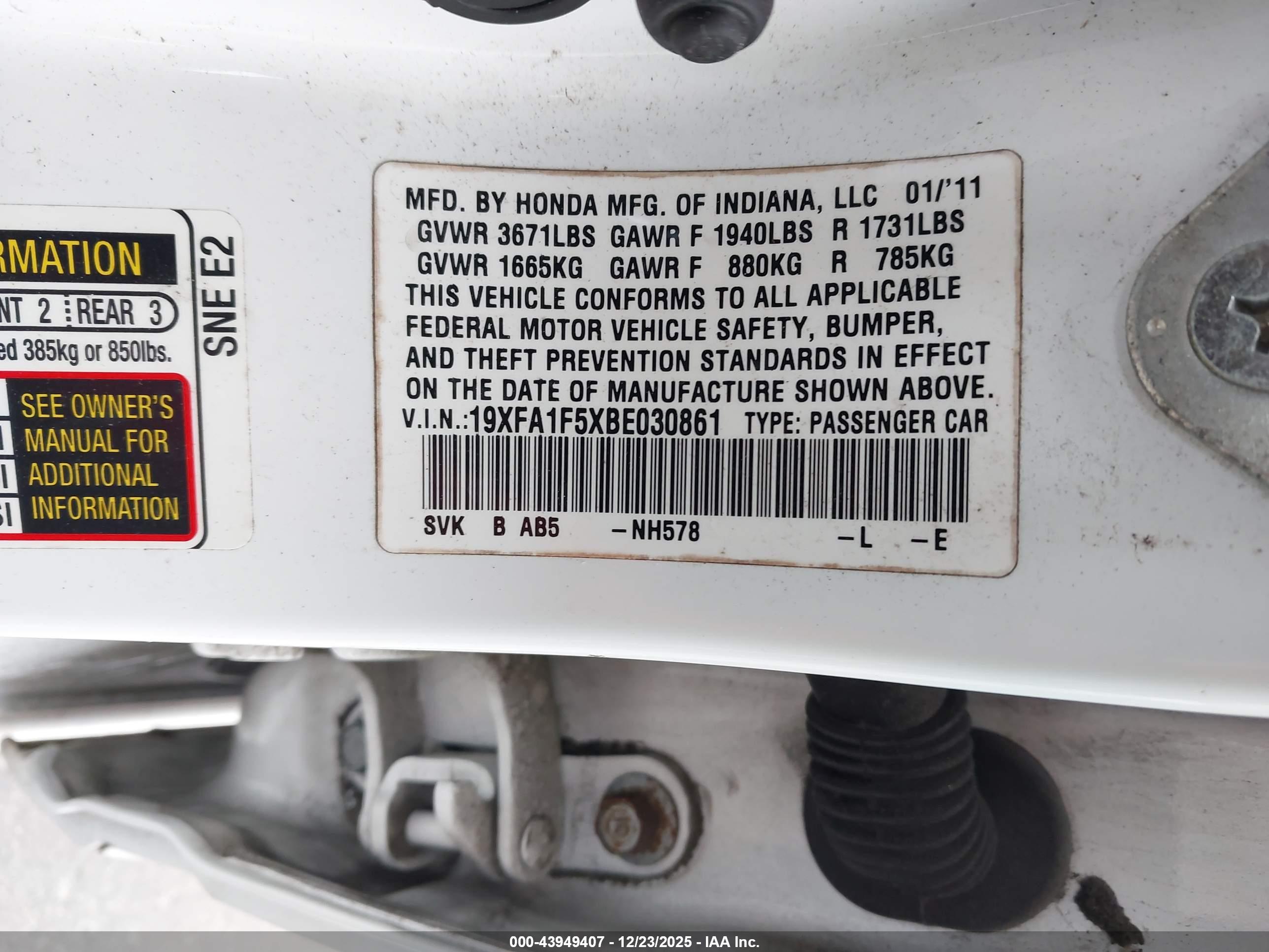 HONDA CIVIC image 9