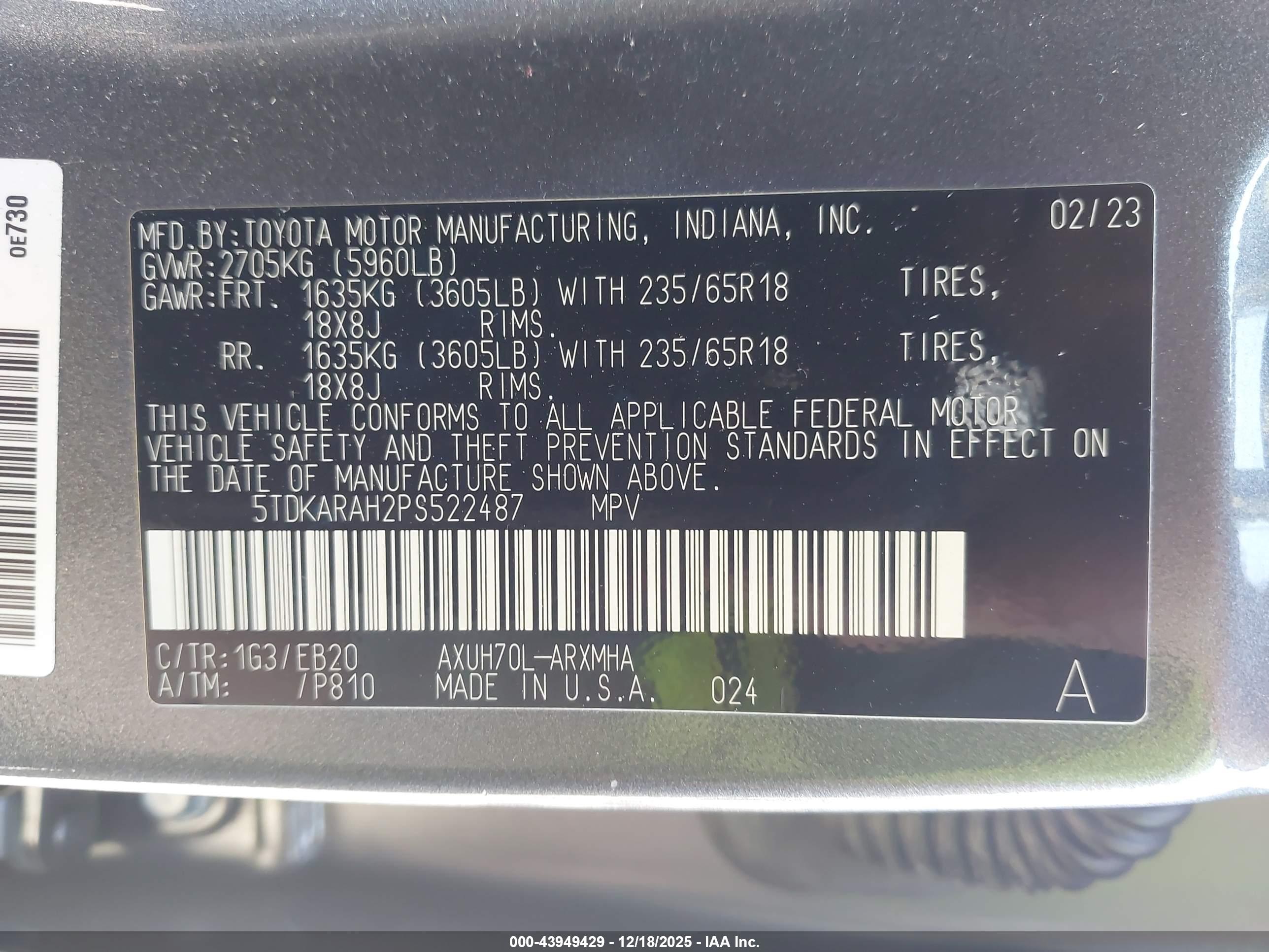 TOYOTA HIGHLANDER image 9