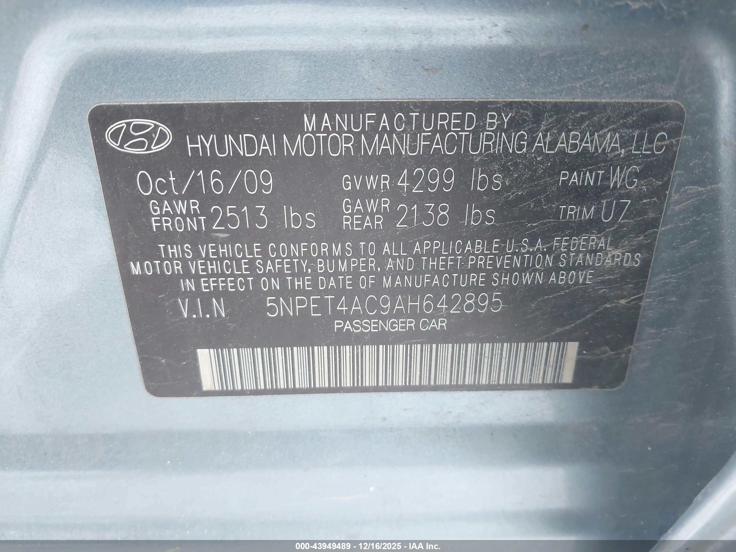 HYUNDAI SONATA image 9