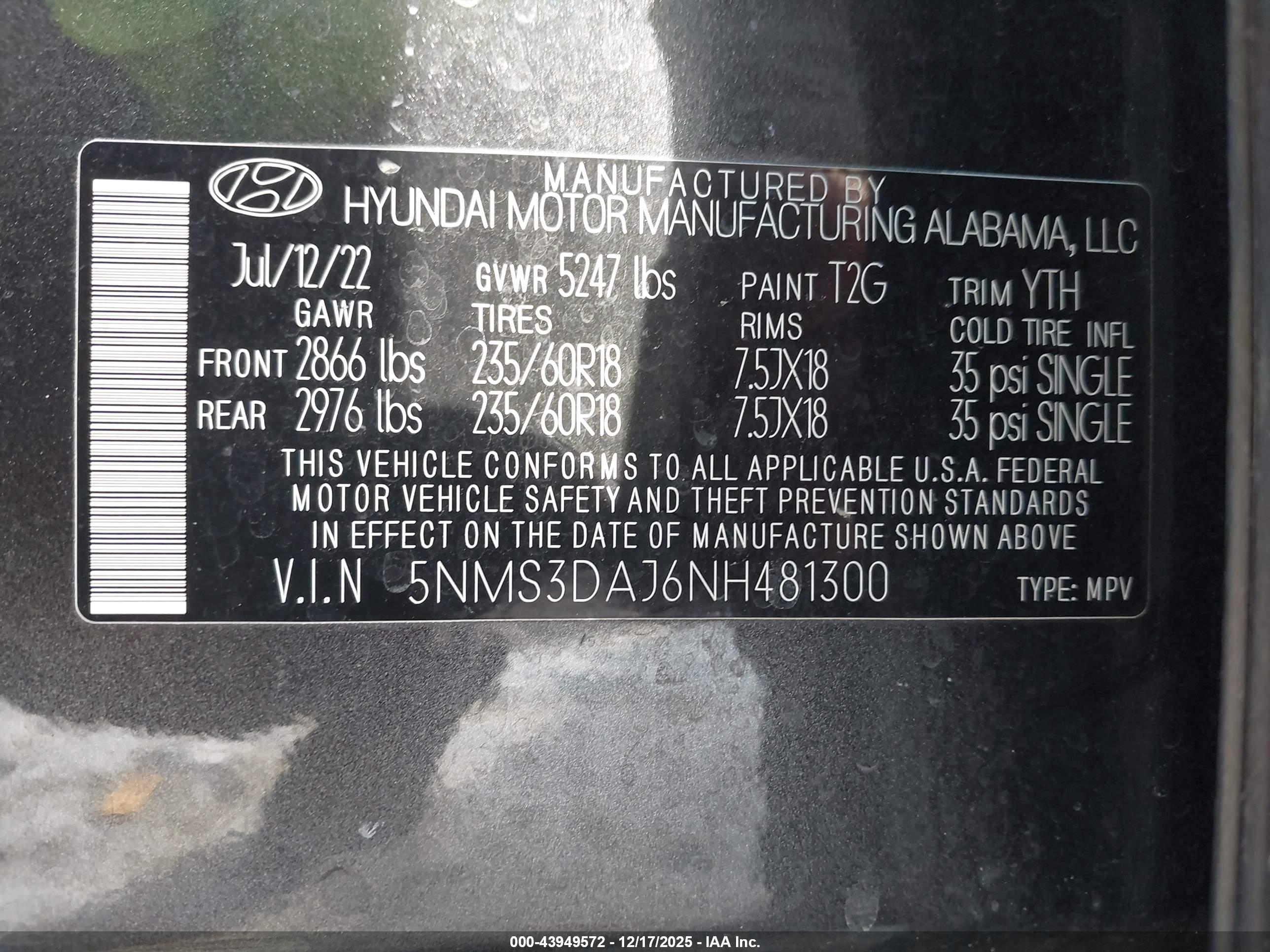 HYUNDAI SANTA image 9