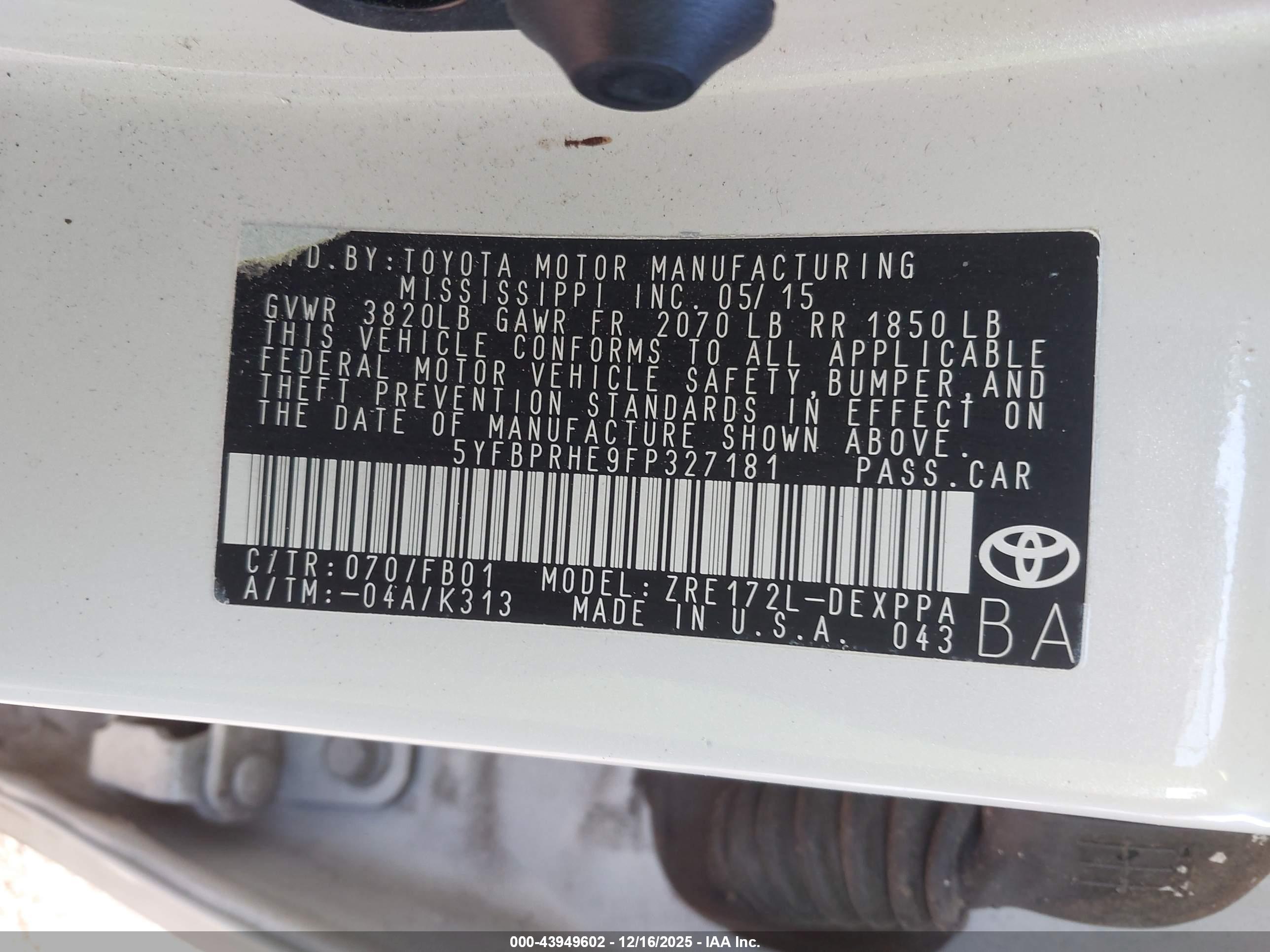 TOYOTA COROLLA image 9