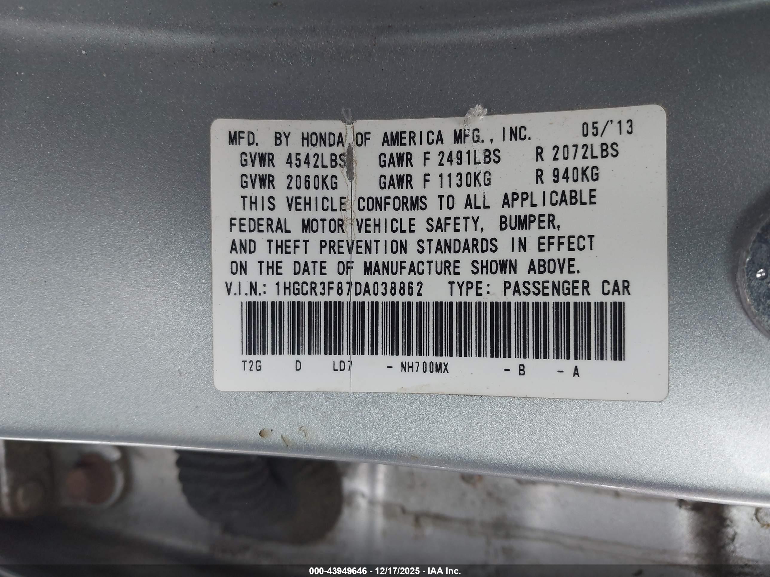 HONDA ACCORD image 9