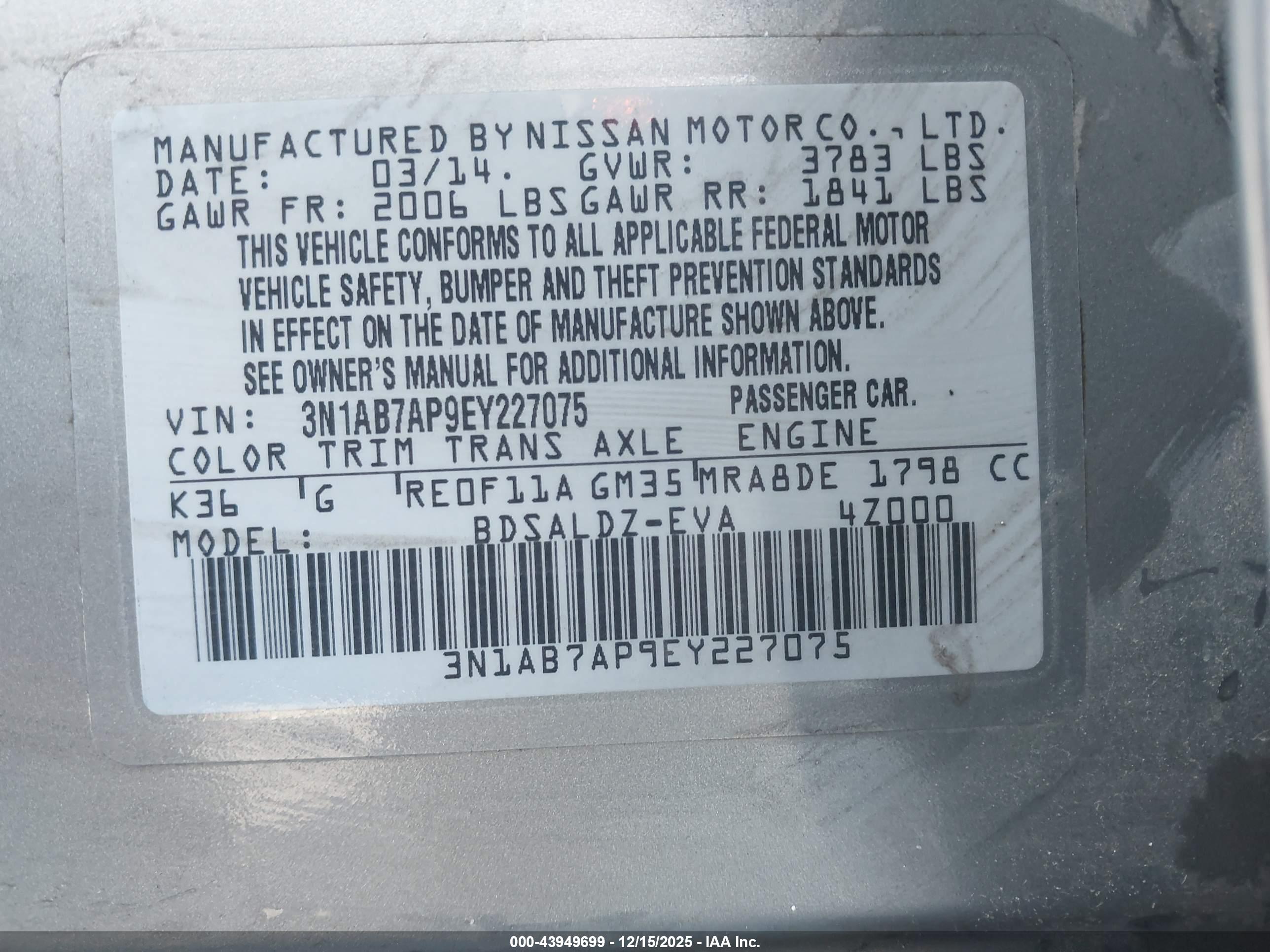 NISSAN SENTRA image 9