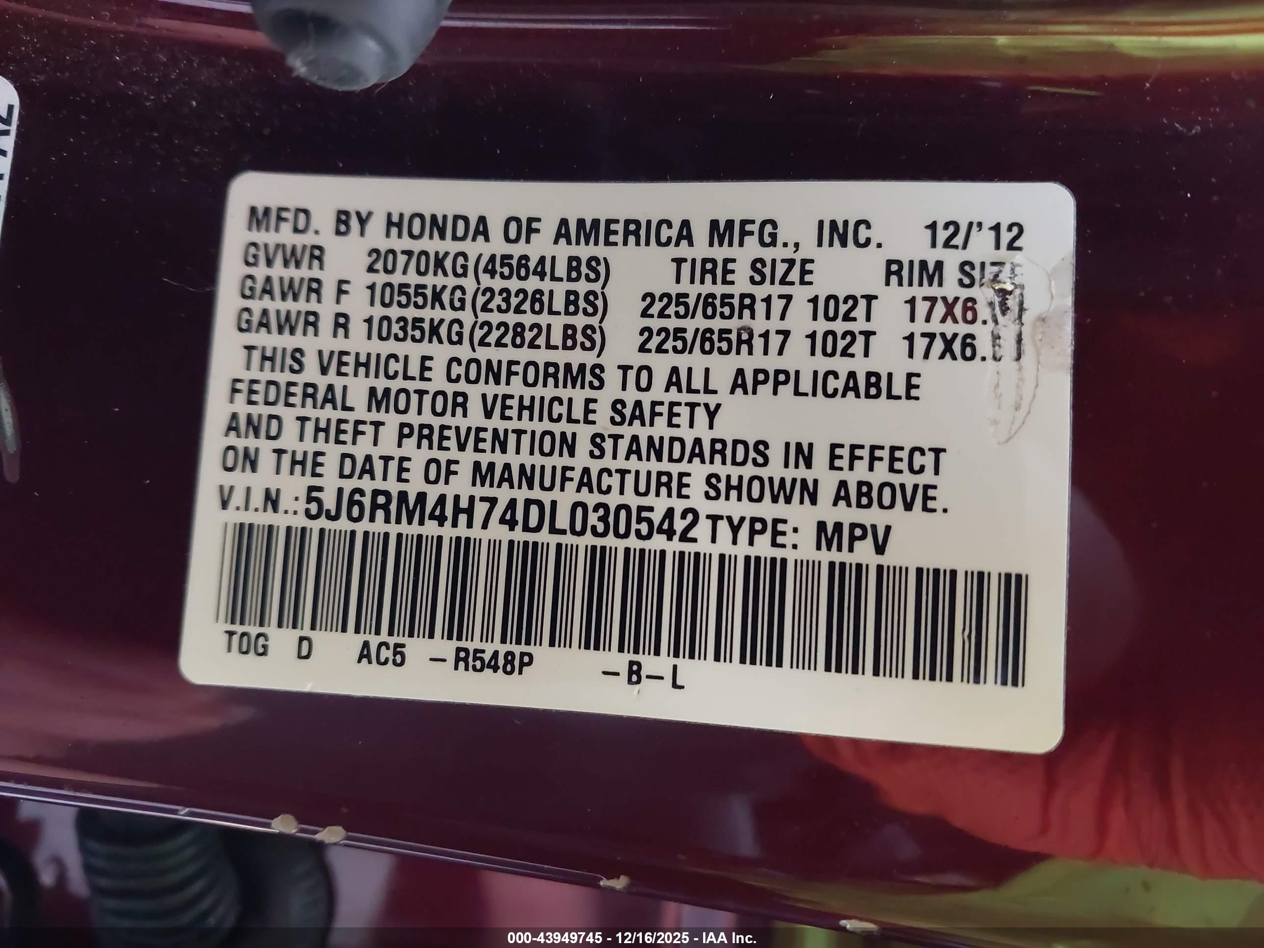 HONDA CR-V image 9