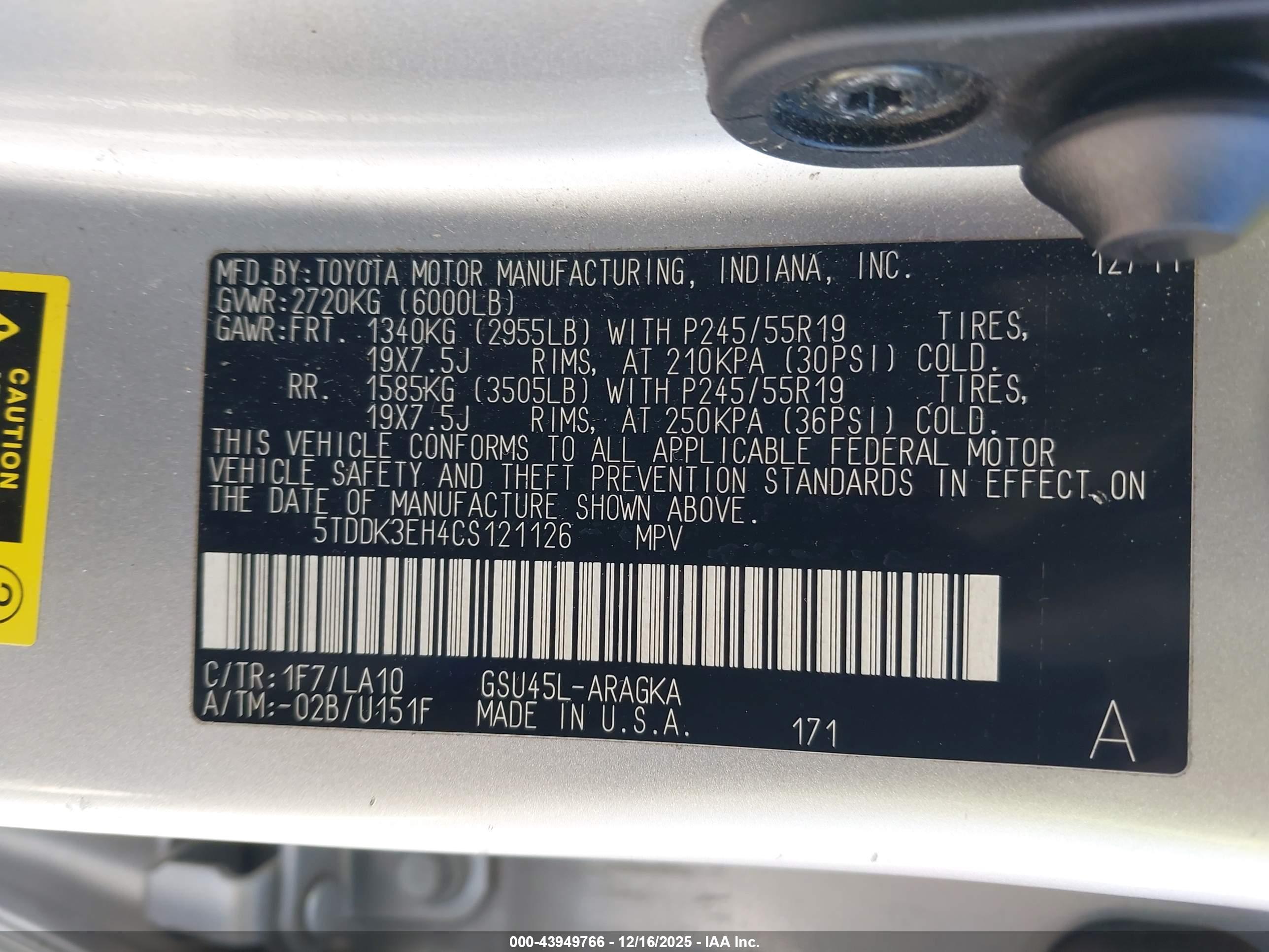 TOYOTA HIGHLANDER image 9