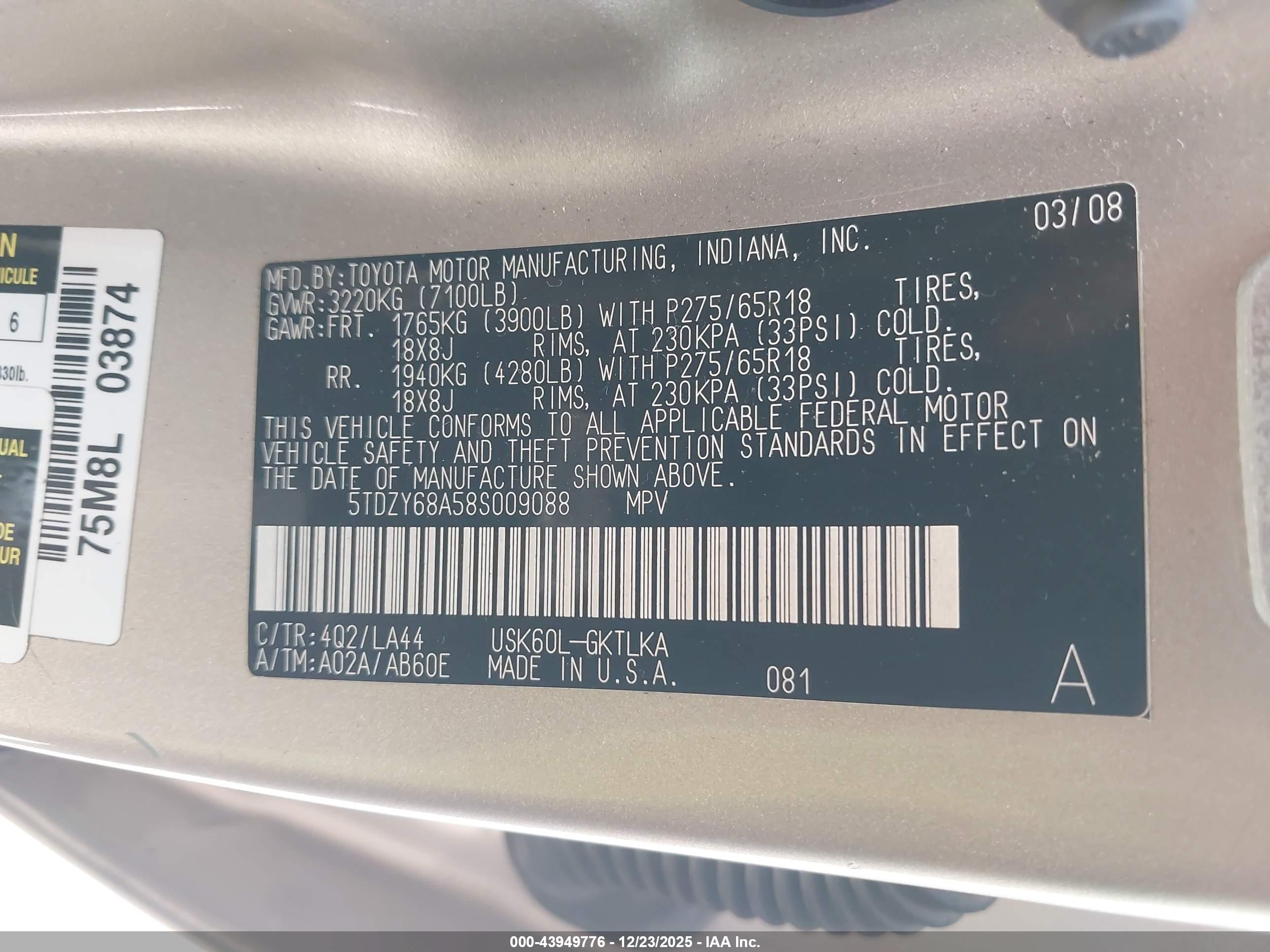 TOYOTA SEQUOIA image 9