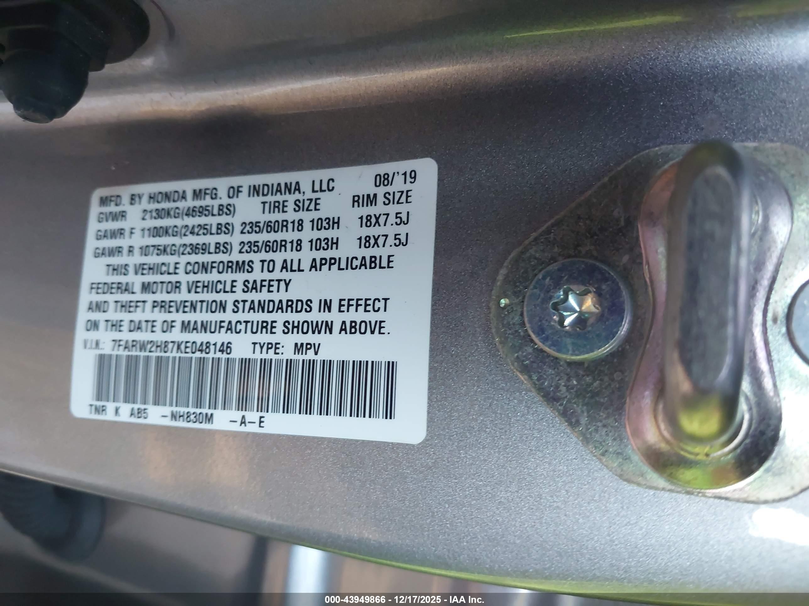 HONDA CR-V image 9