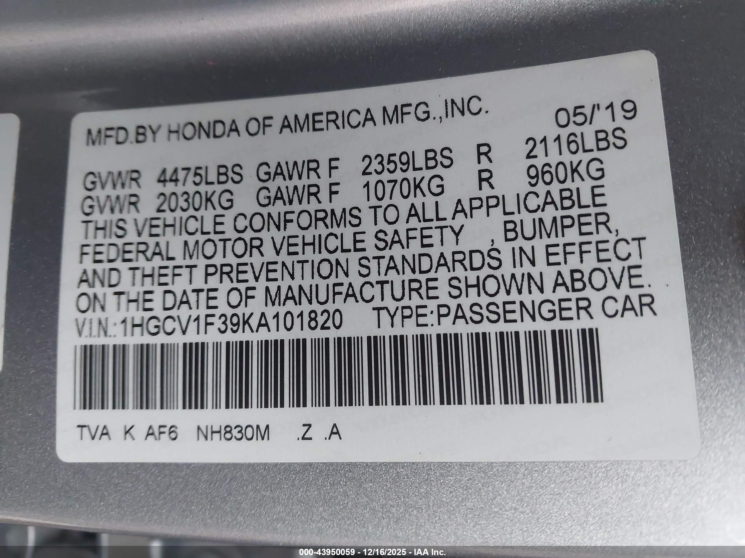HONDA ACCORD image 9