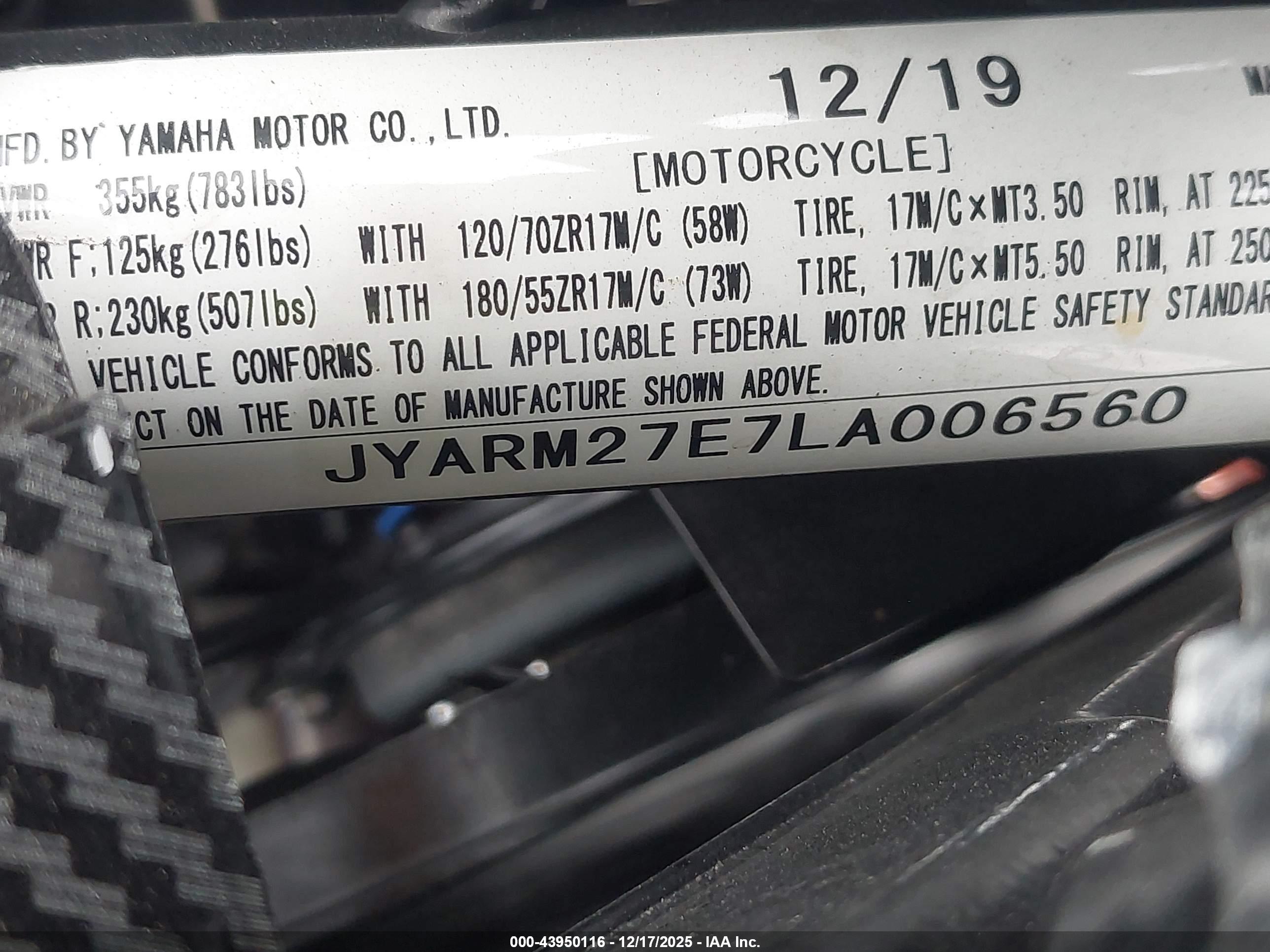 YAMAHA MT07 image 10