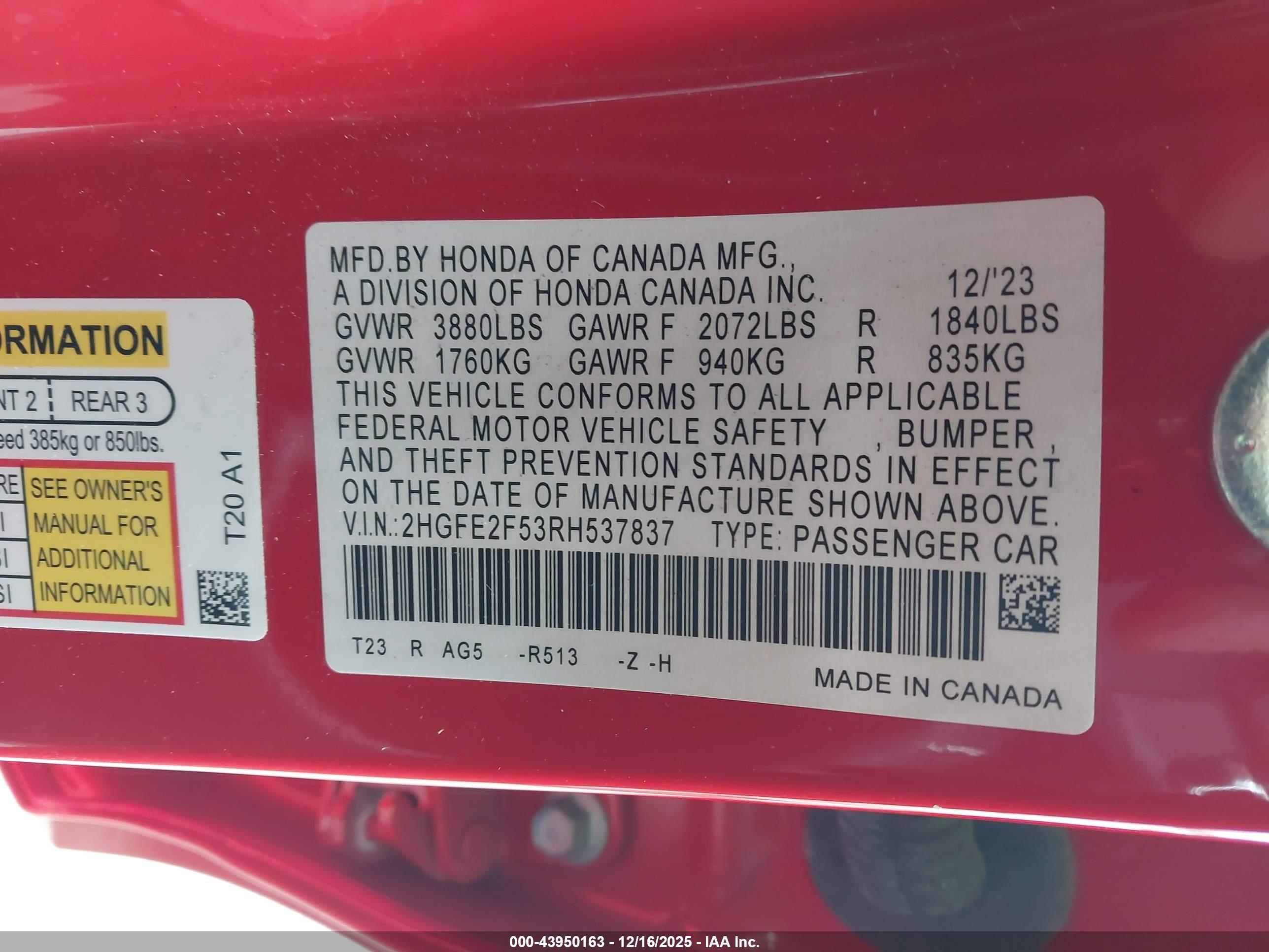 HONDA CIVIC image 9