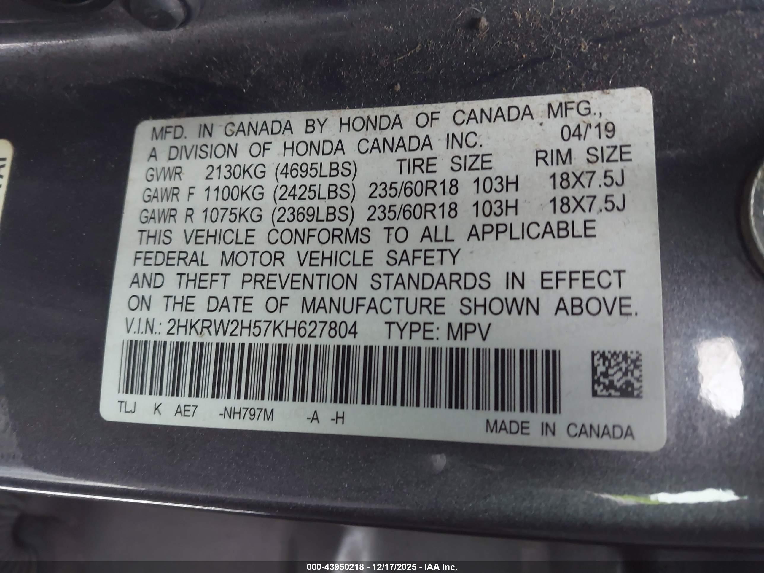 HONDA CR-V image 9