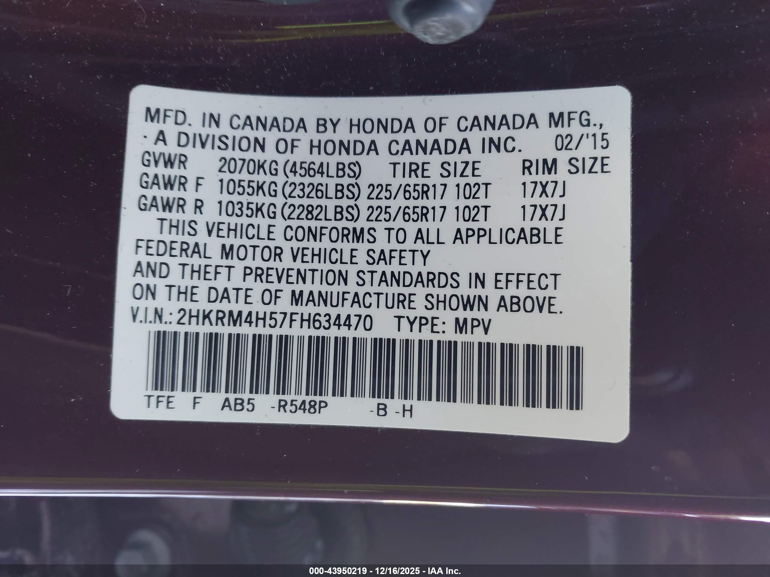 HONDA CR-V image 9