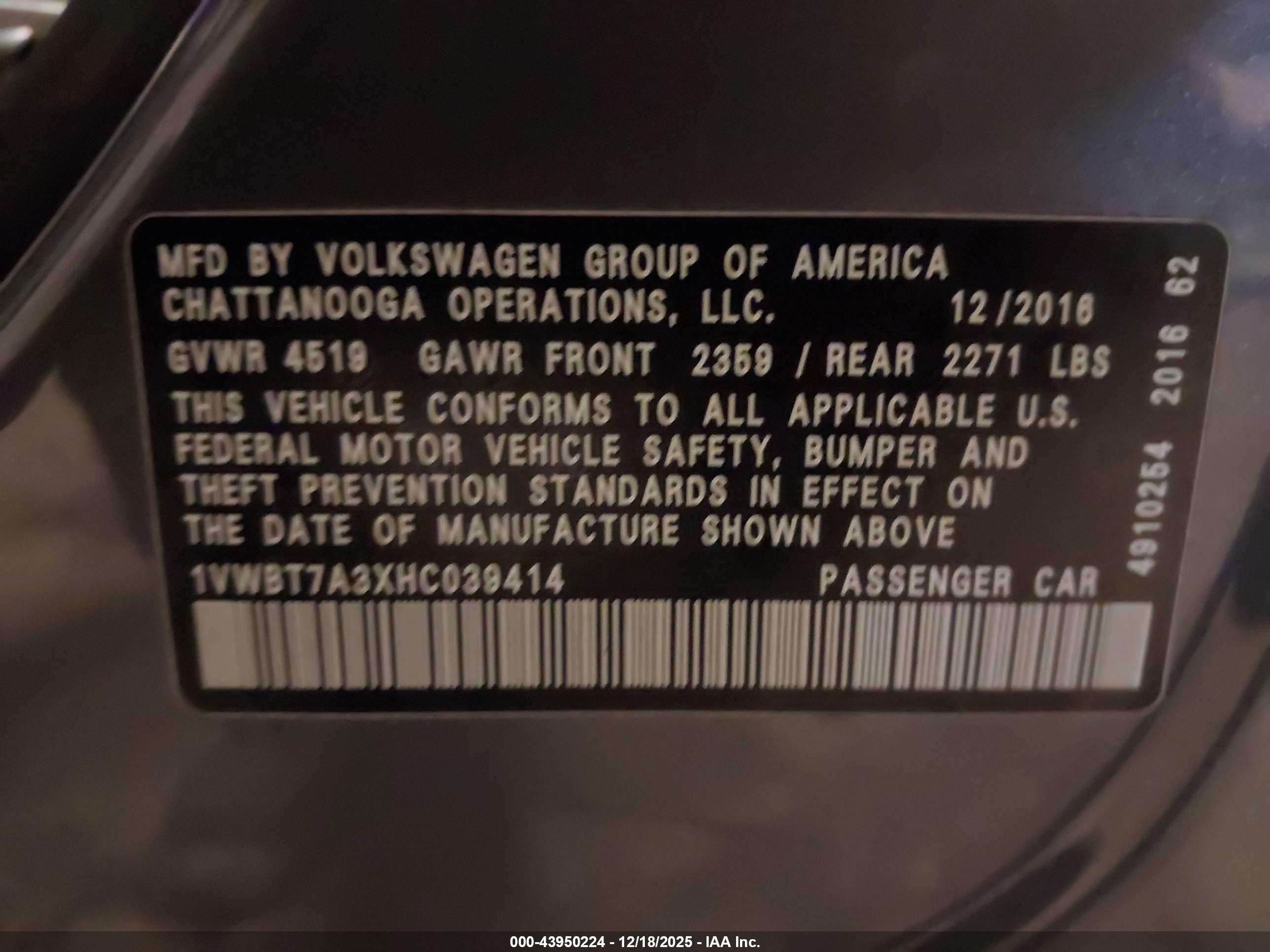 VOLKSWAGEN PASSAT image 9