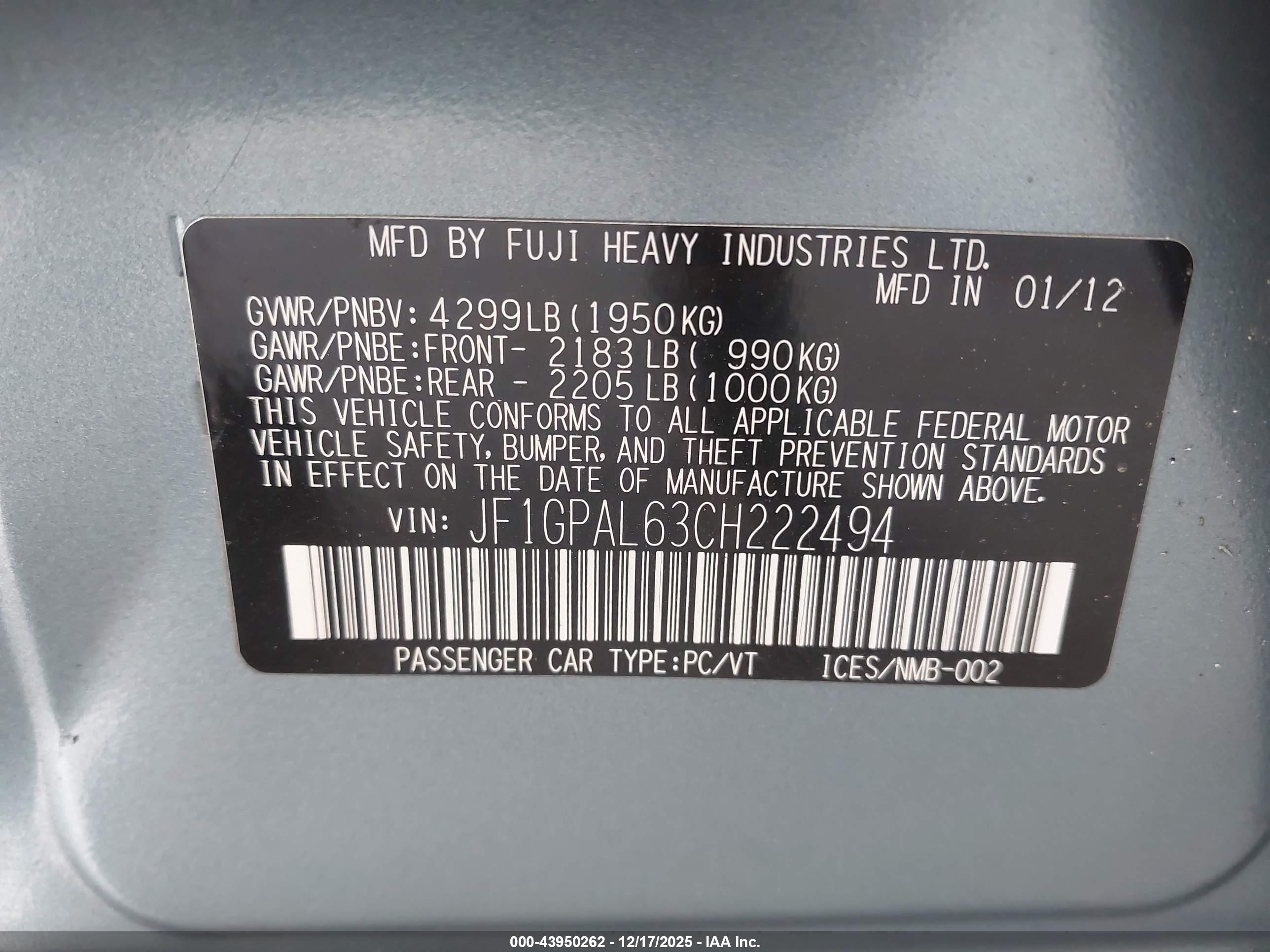 SUBARU IMPREZA image 9