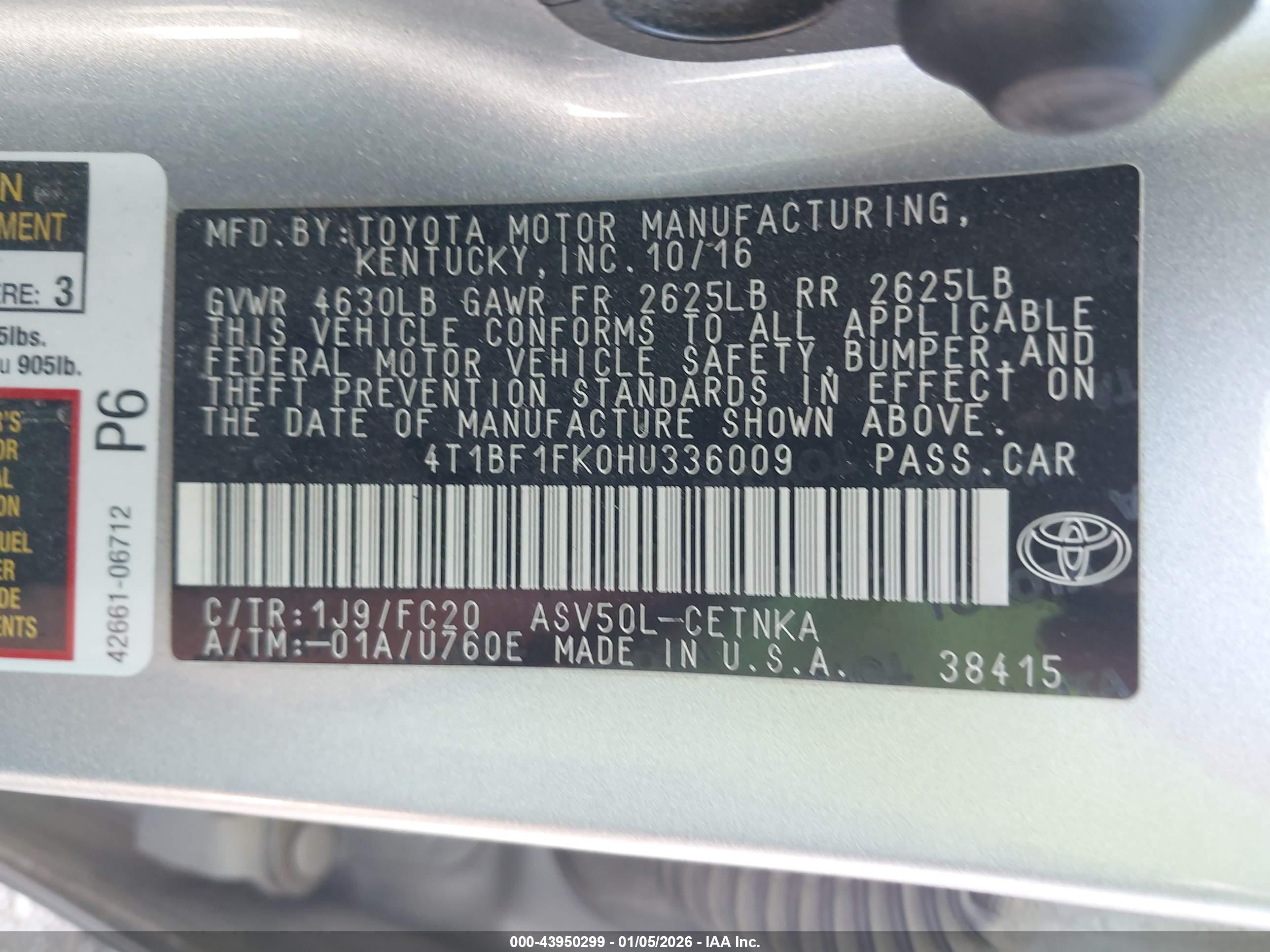 TOYOTA CAMRY image 9