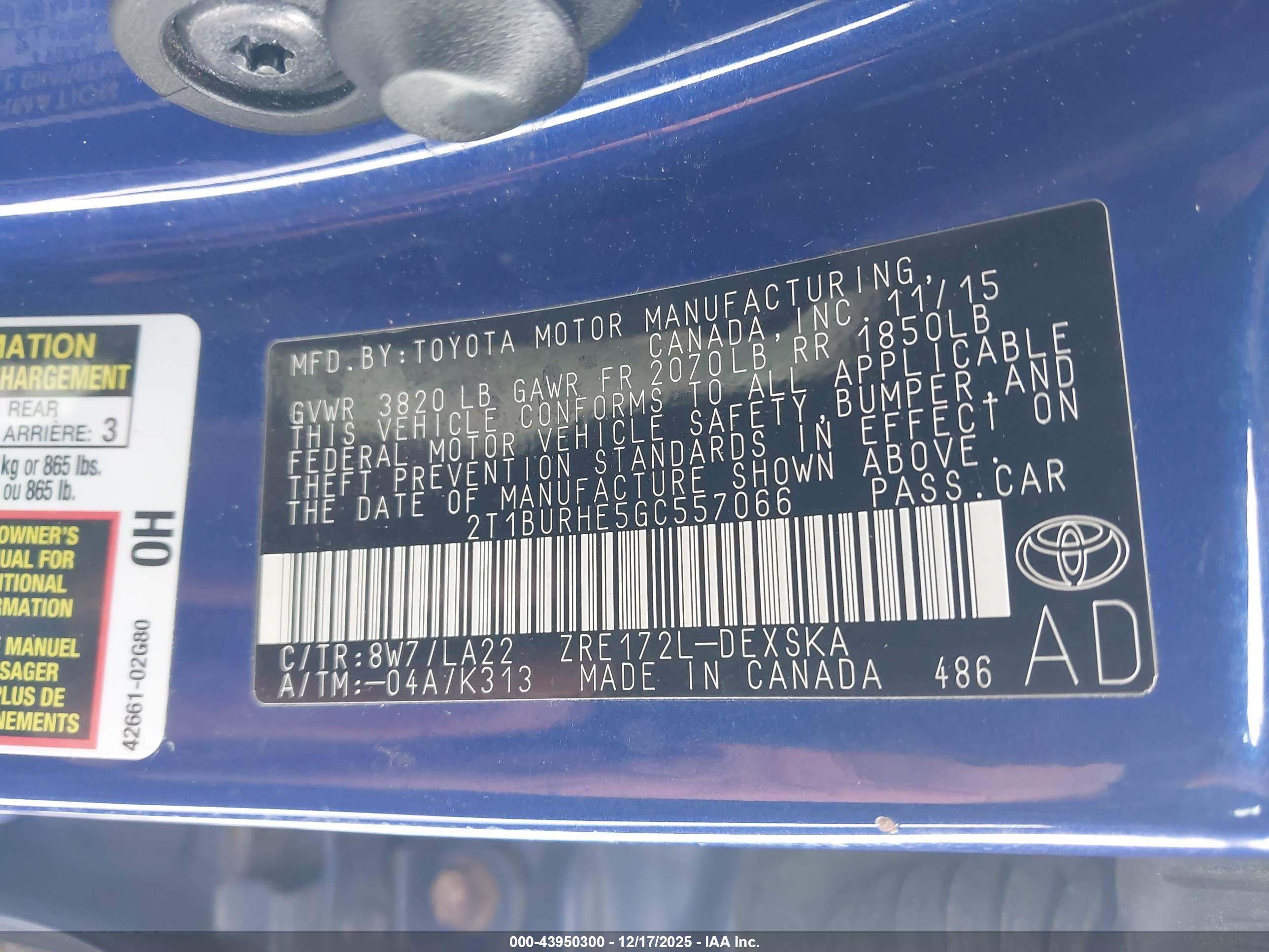 TOYOTA COROLLA image 9