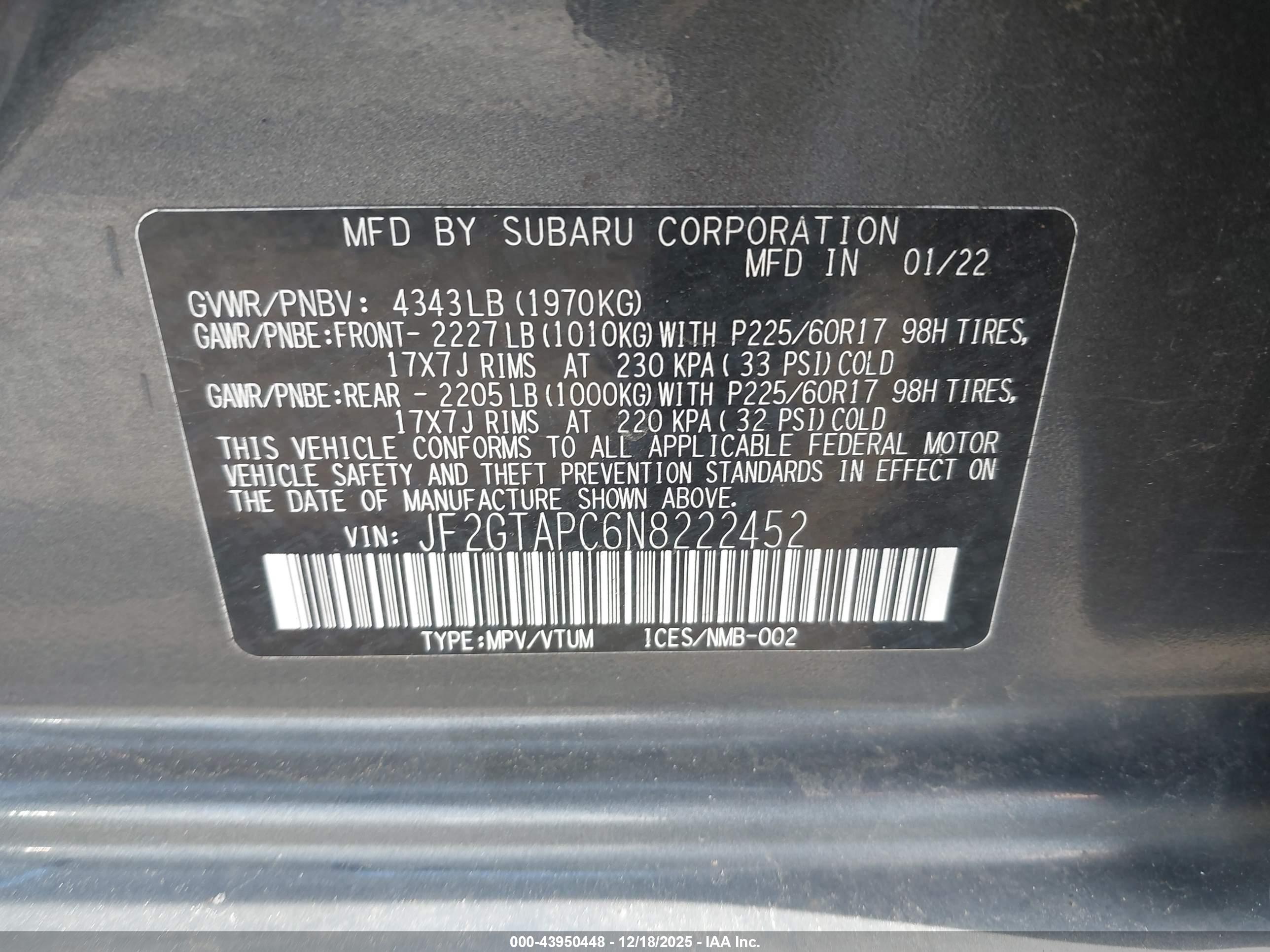SUBARU CROSSTREK image 9