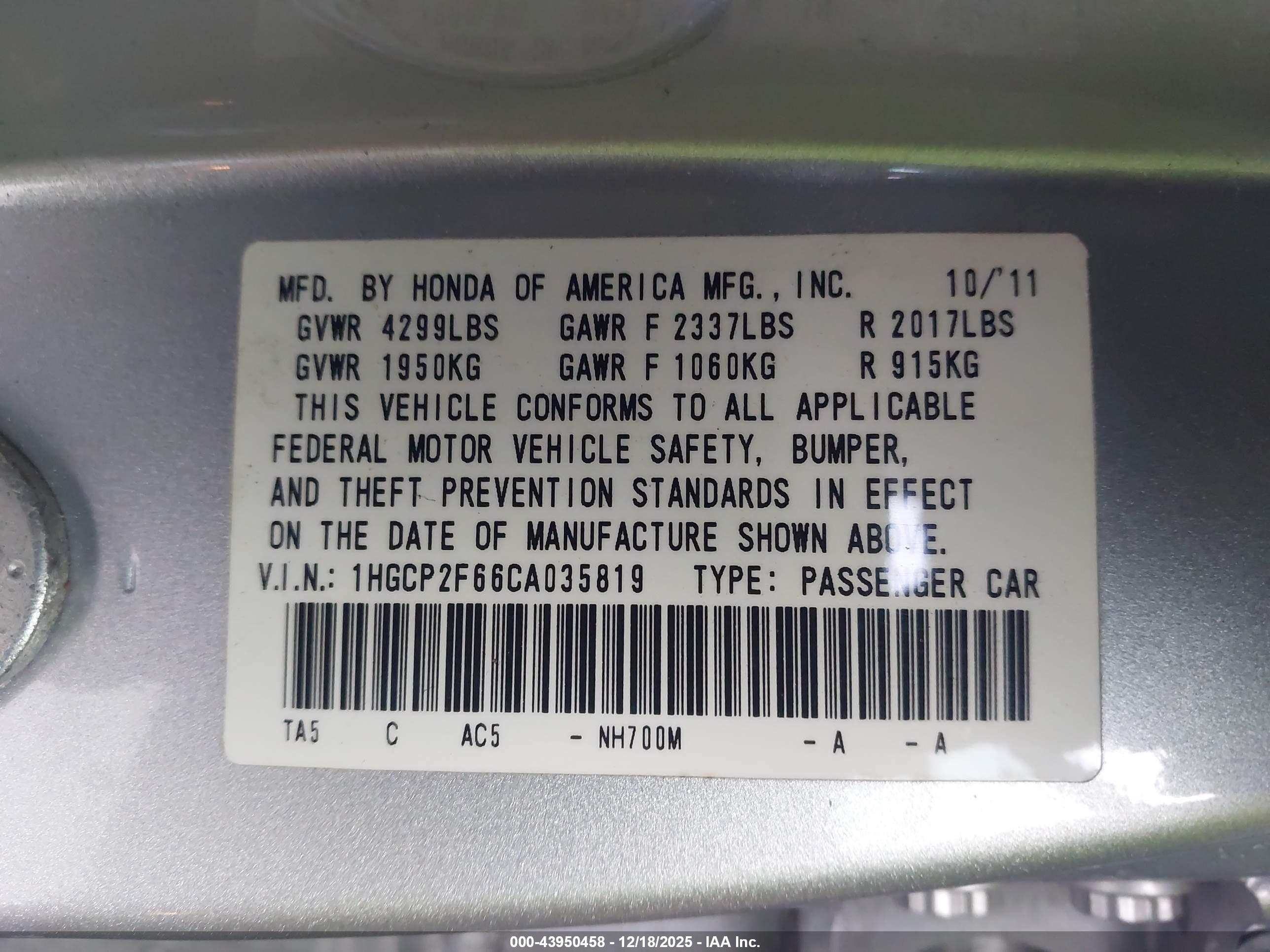 HONDA ACCORD image 9