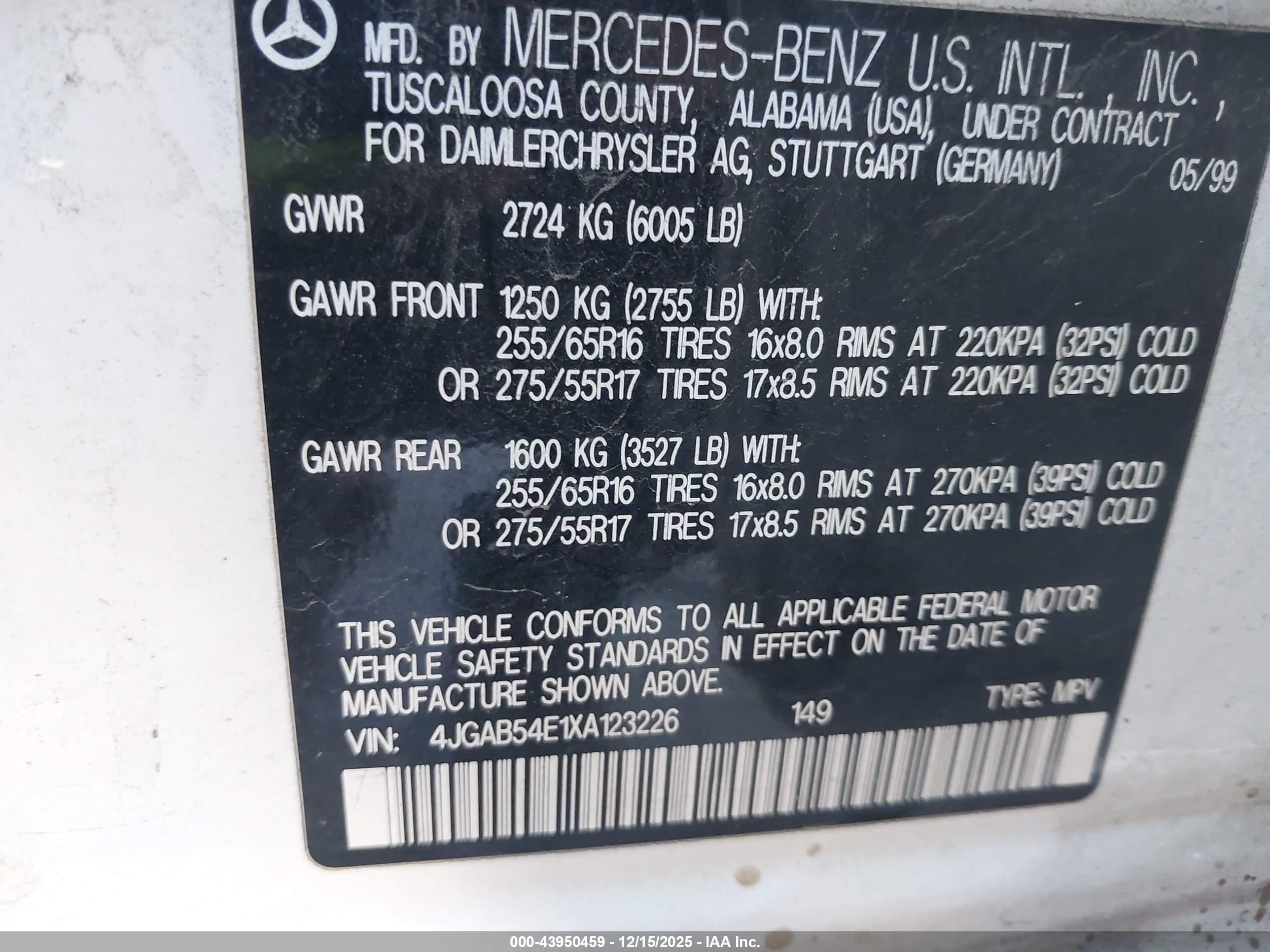 MERCEDES-BENZ ML image 9