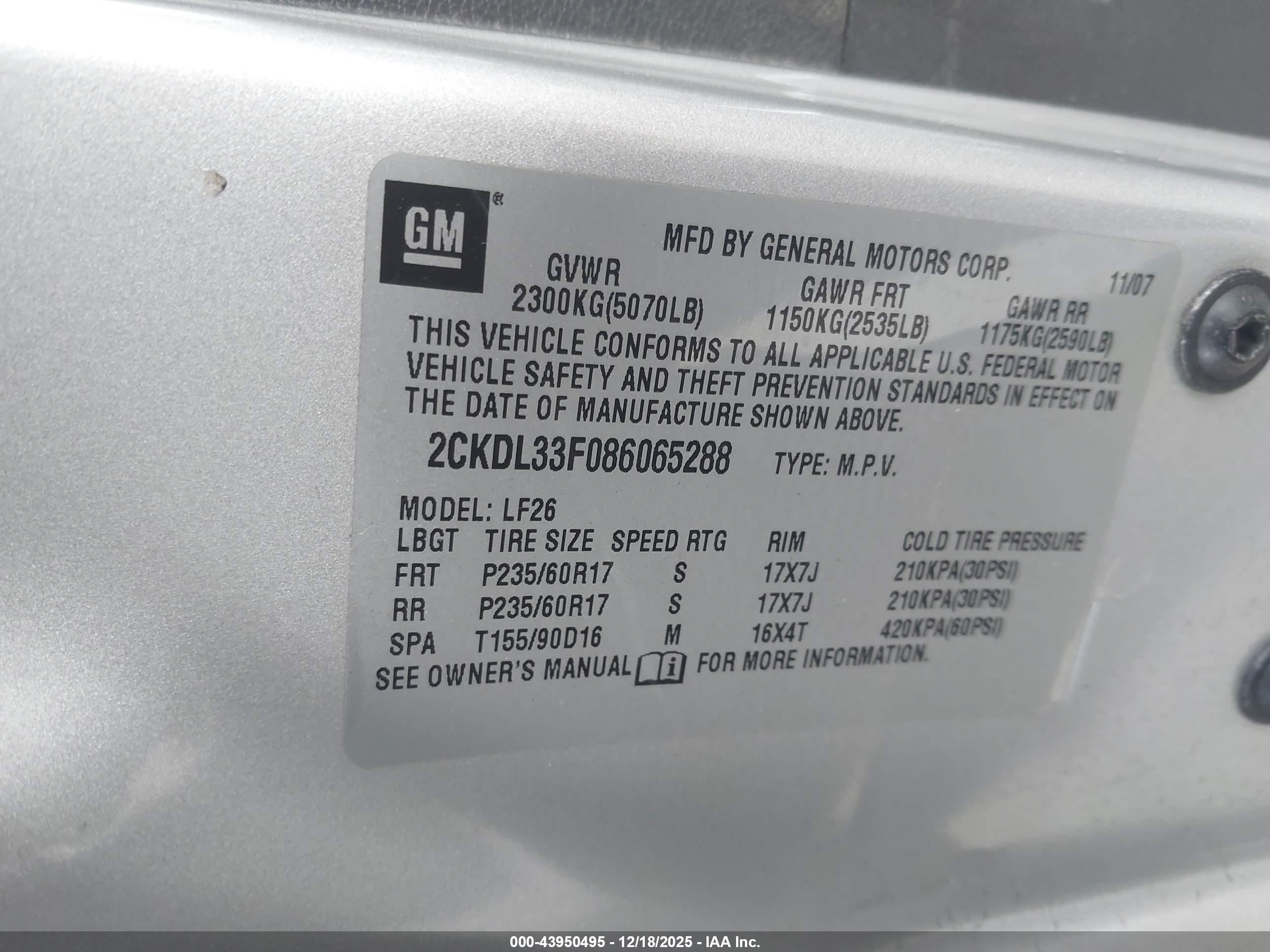 PONTIAC TORRENT image 9