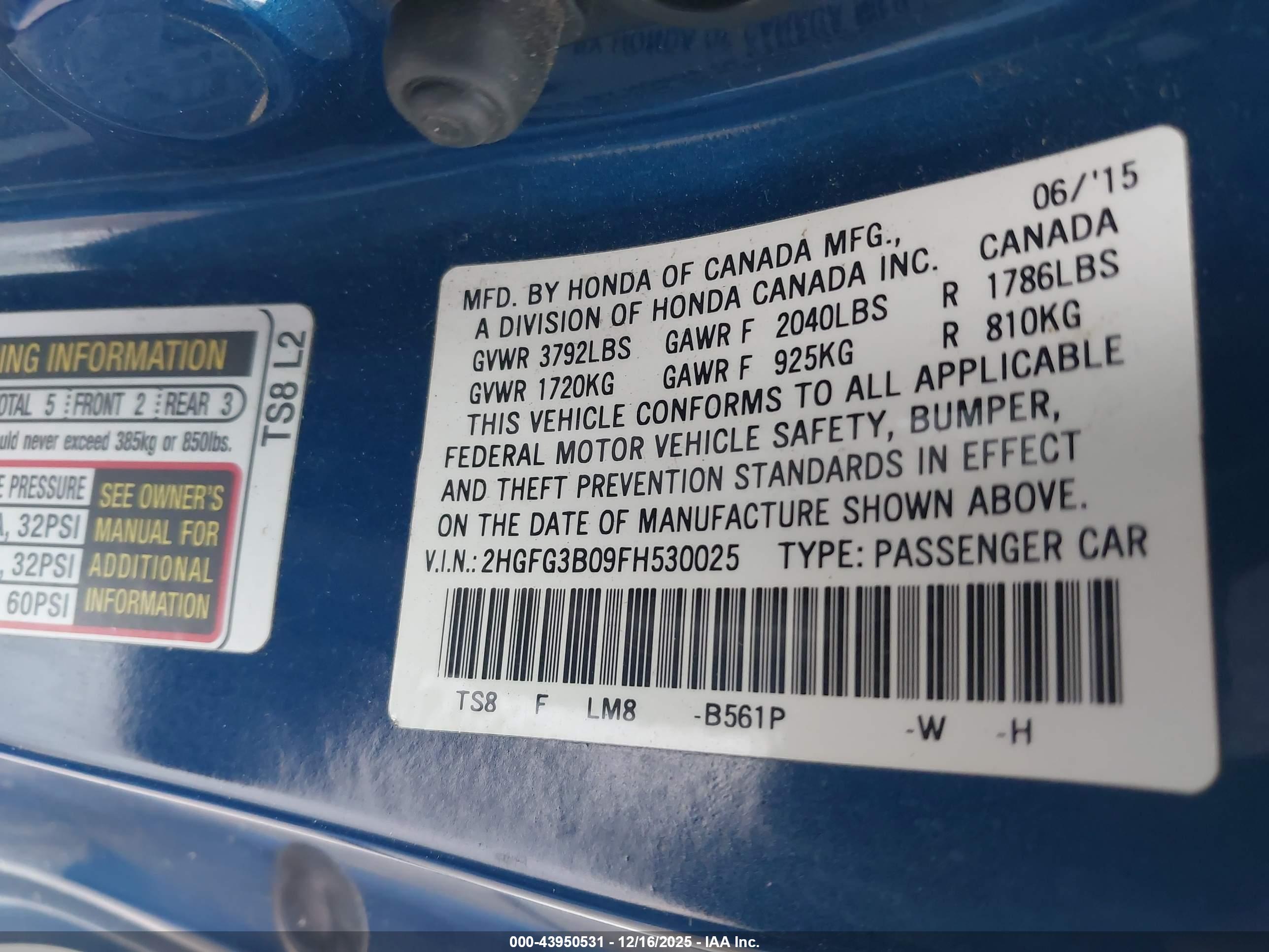 HONDA CIVIC image 9