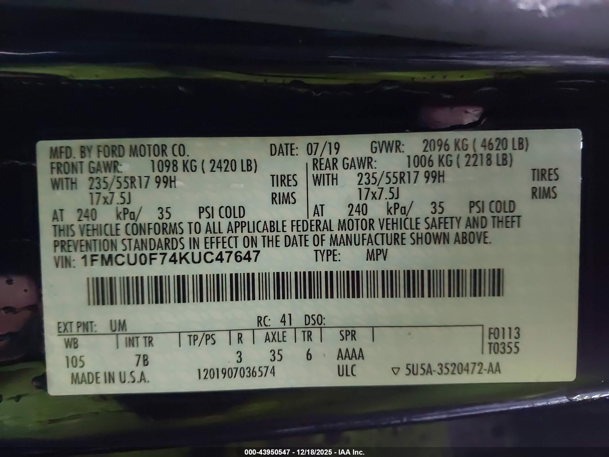 FORD ESCAPE image 9