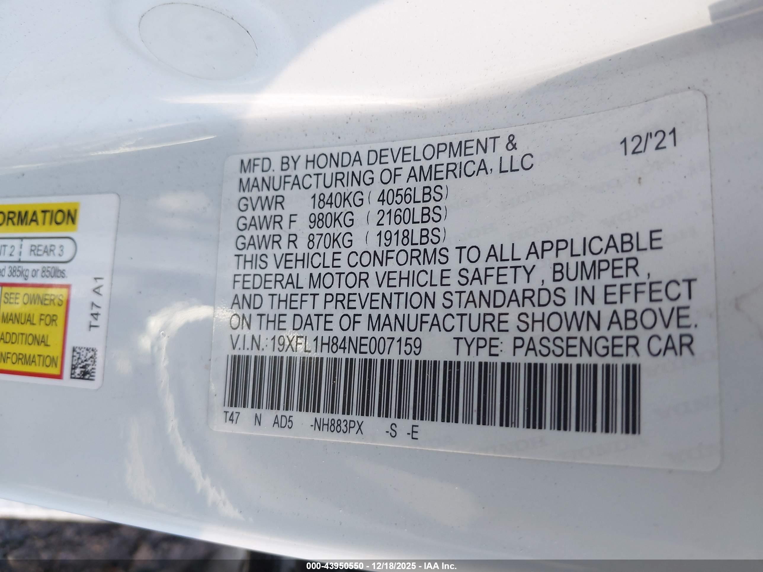 HONDA CIVIC image 9
