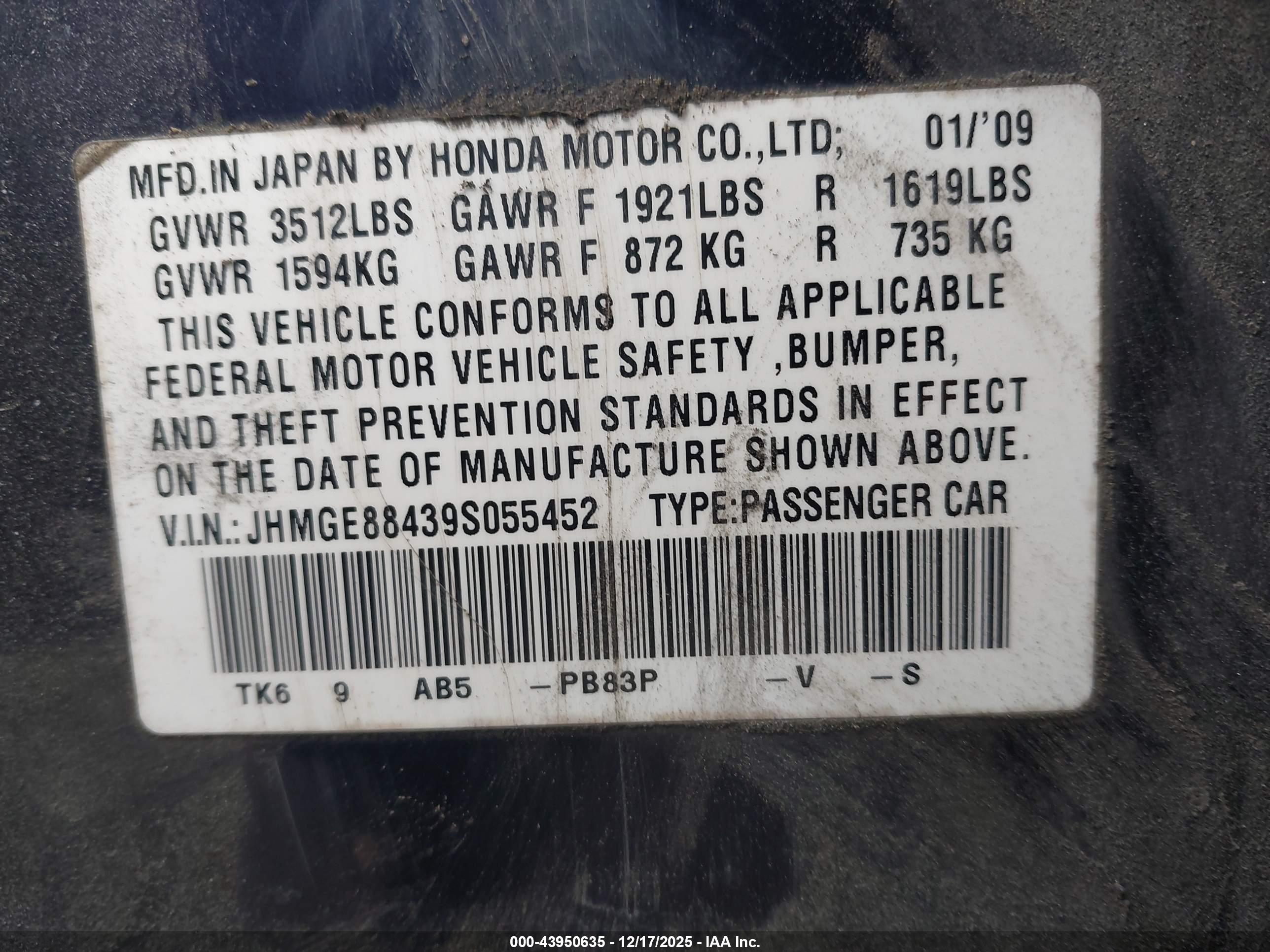 HONDA FIT image 9