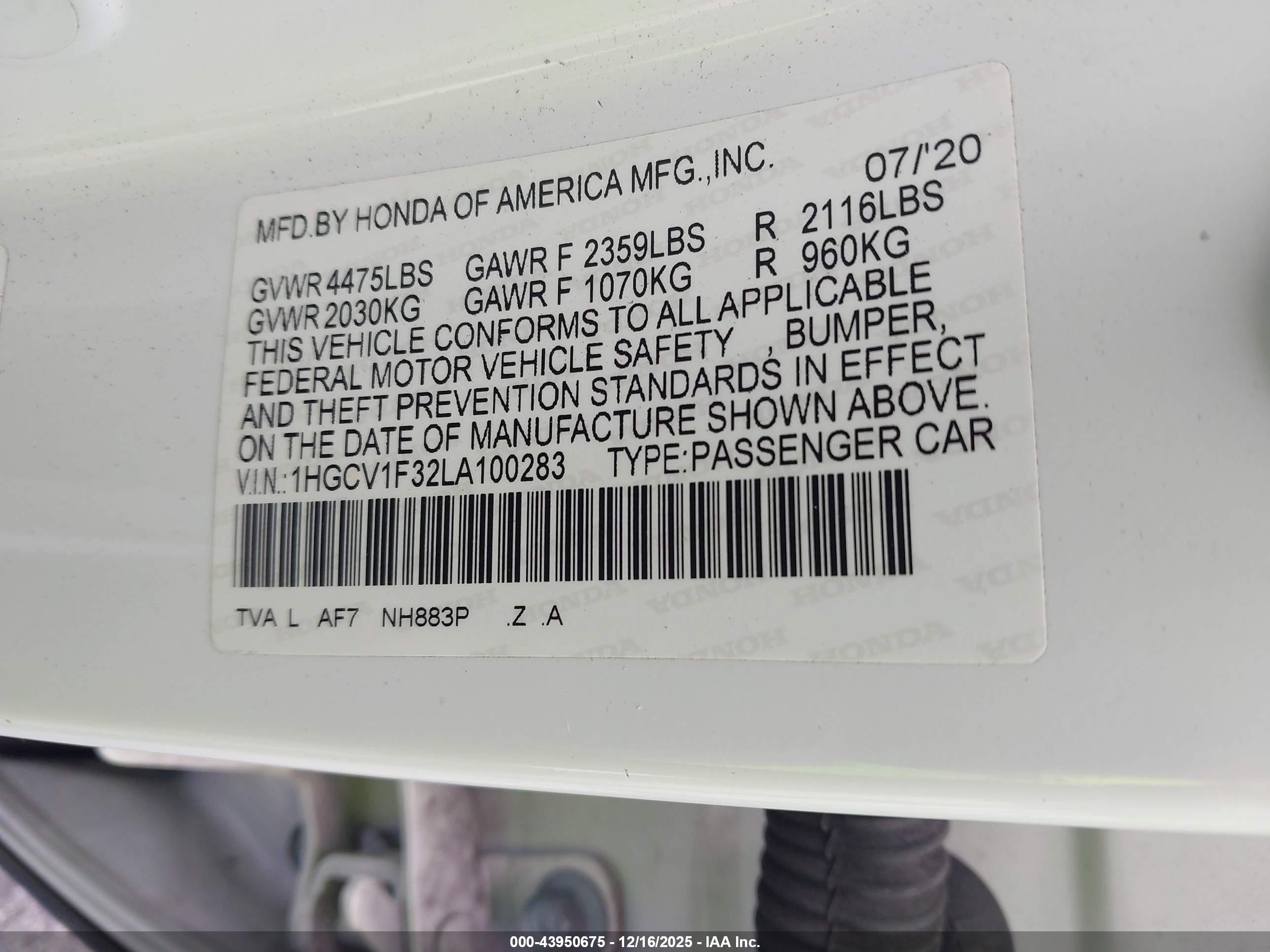 HONDA ACCORD image 9