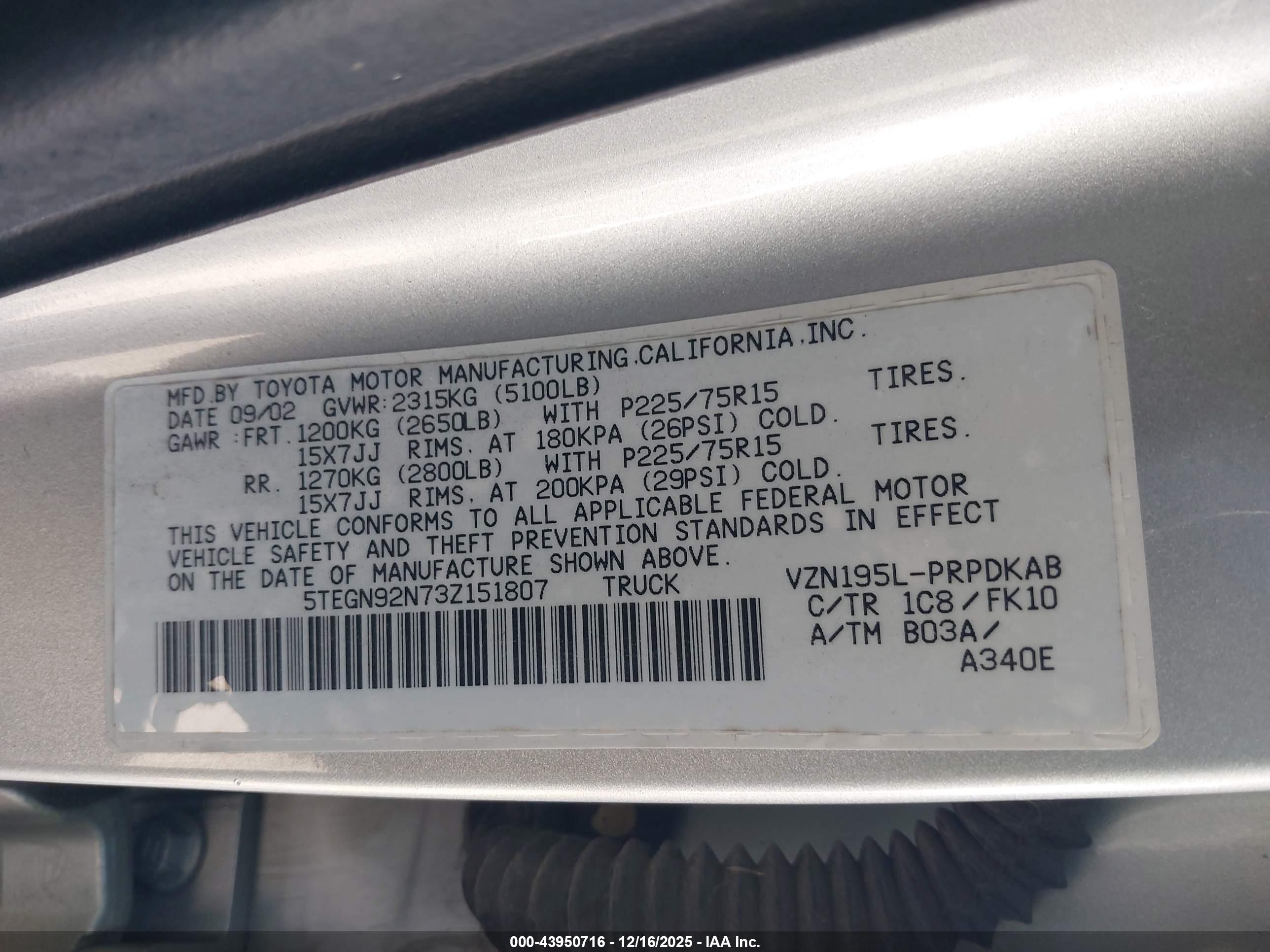 TOYOTA TACOMA image 9