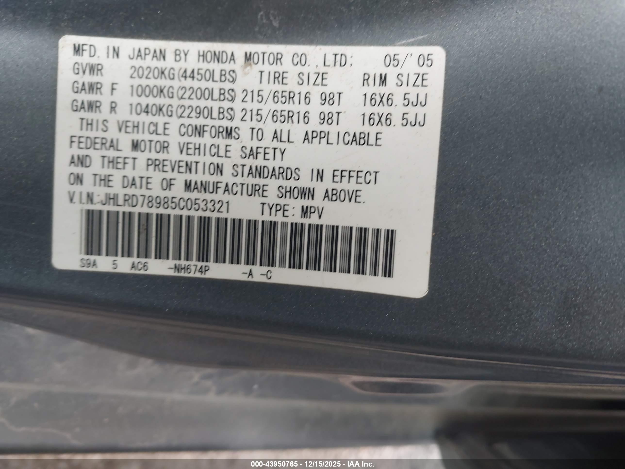 HONDA CR-V image 9