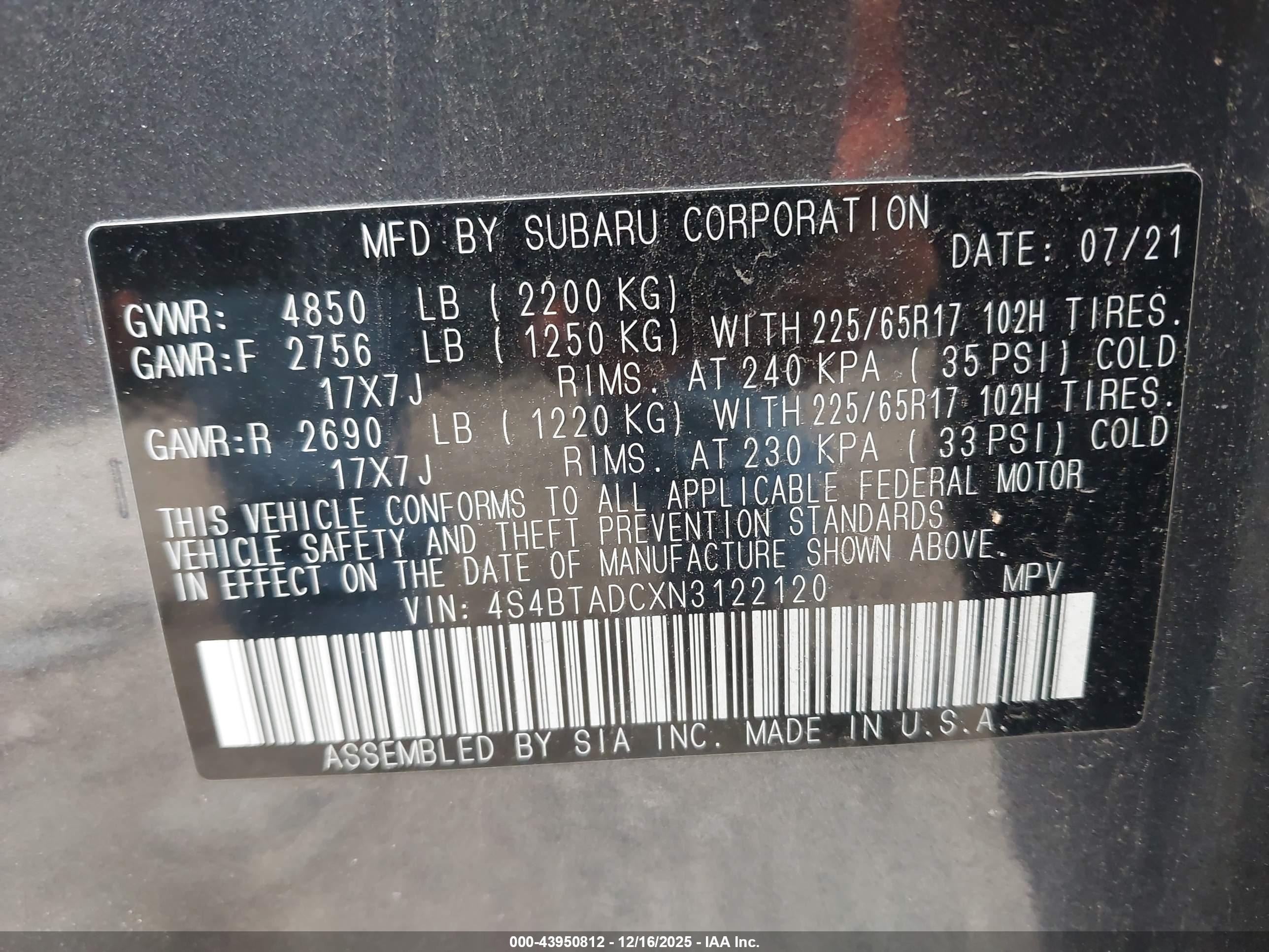 SUBARU OUTBACK image 9