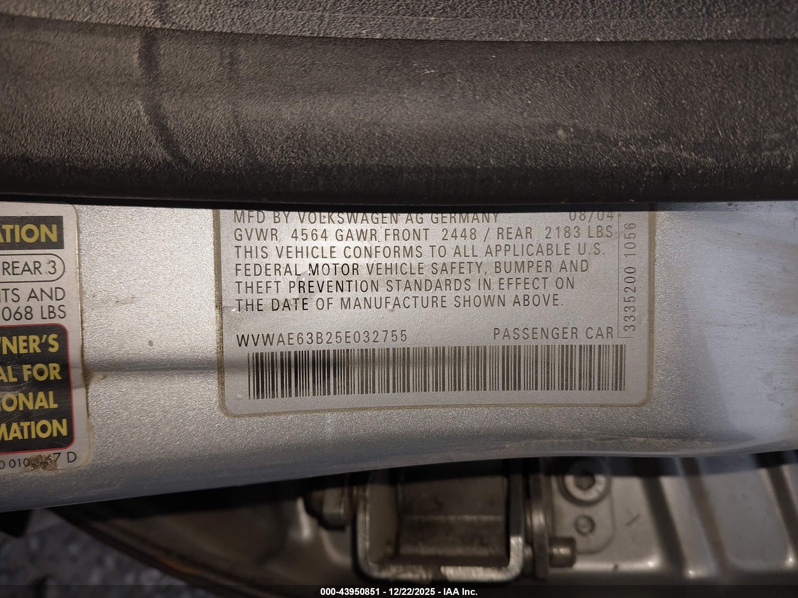 VOLKSWAGEN PASSAT image 9