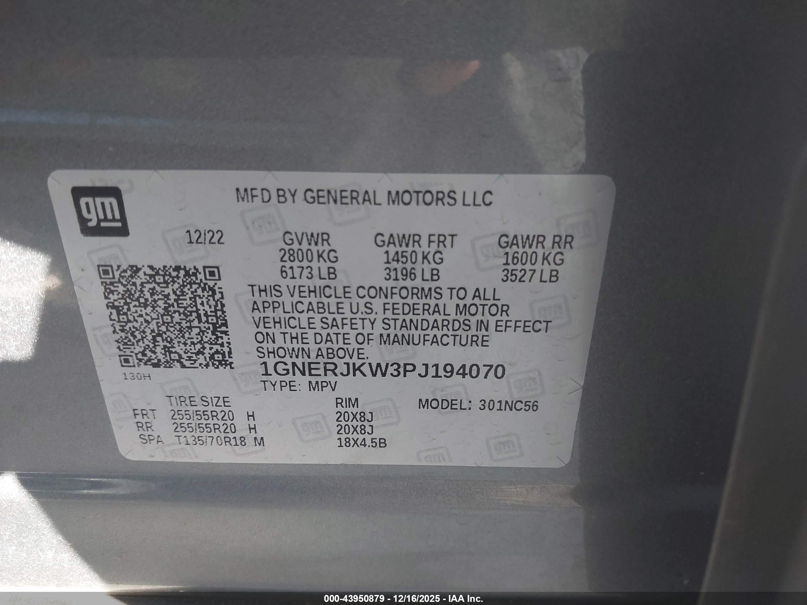 CHEVROLET TRAVERSE image 9