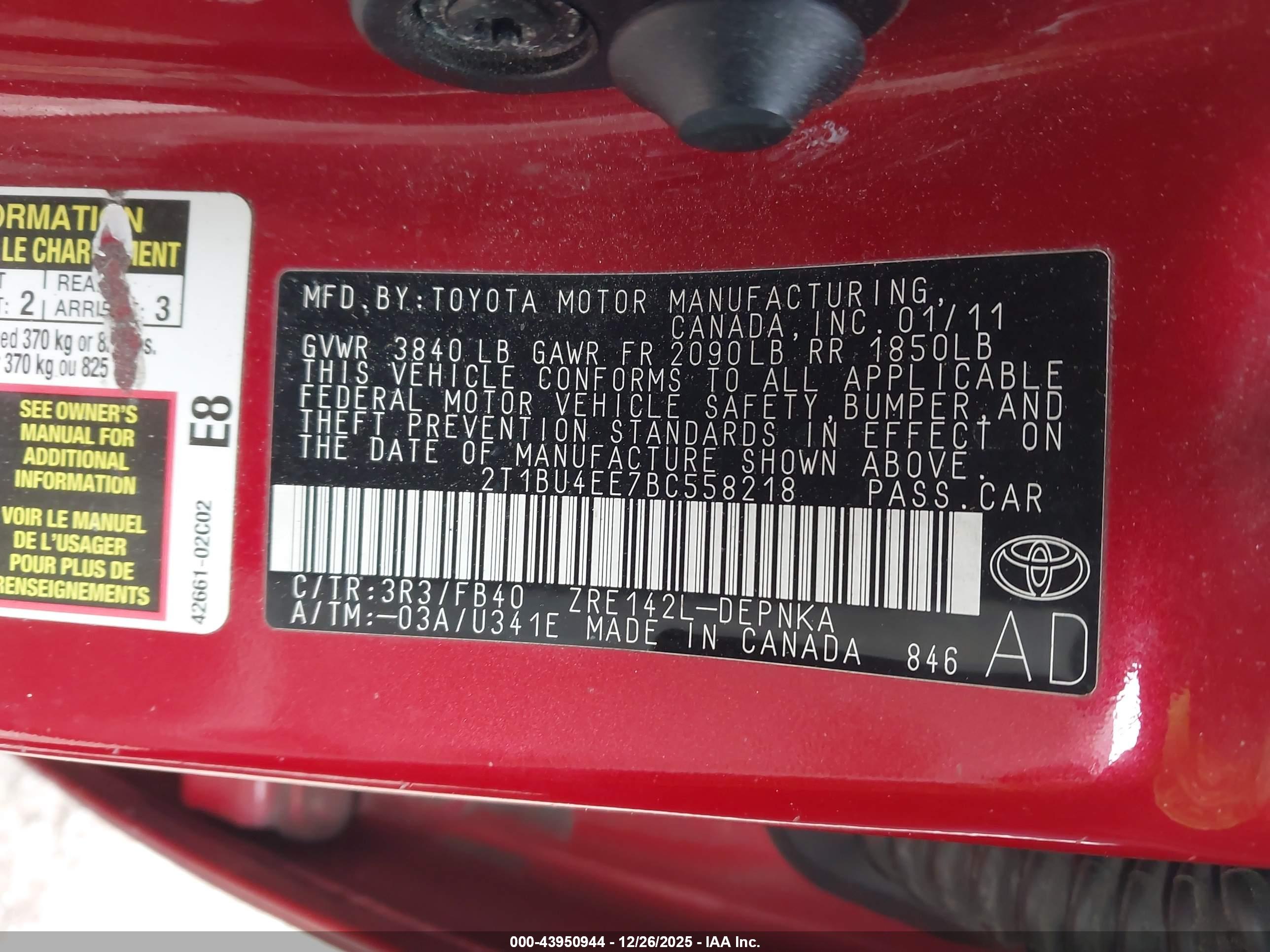 TOYOTA COROLLA image 9