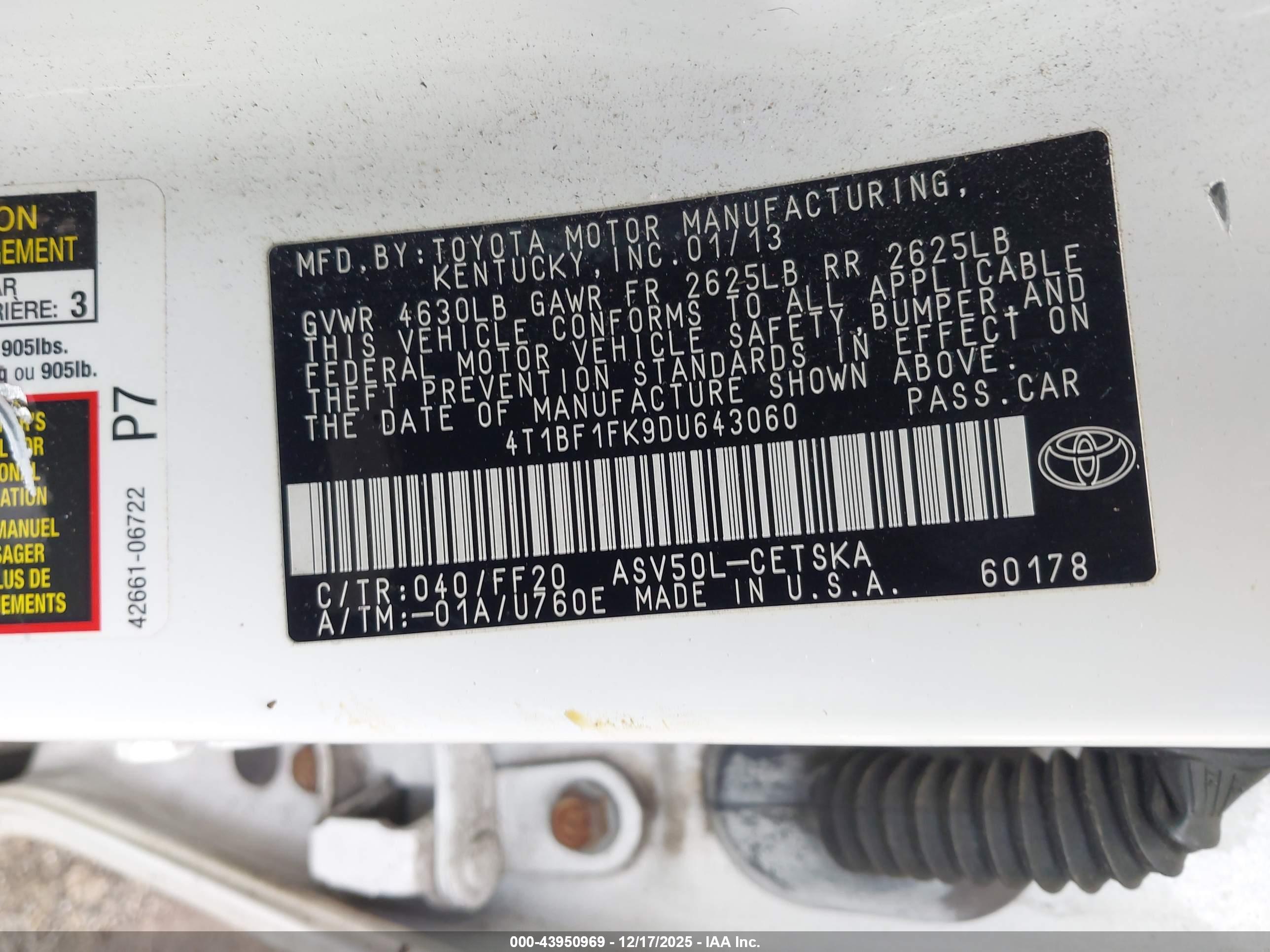 TOYOTA CAMRY image 9