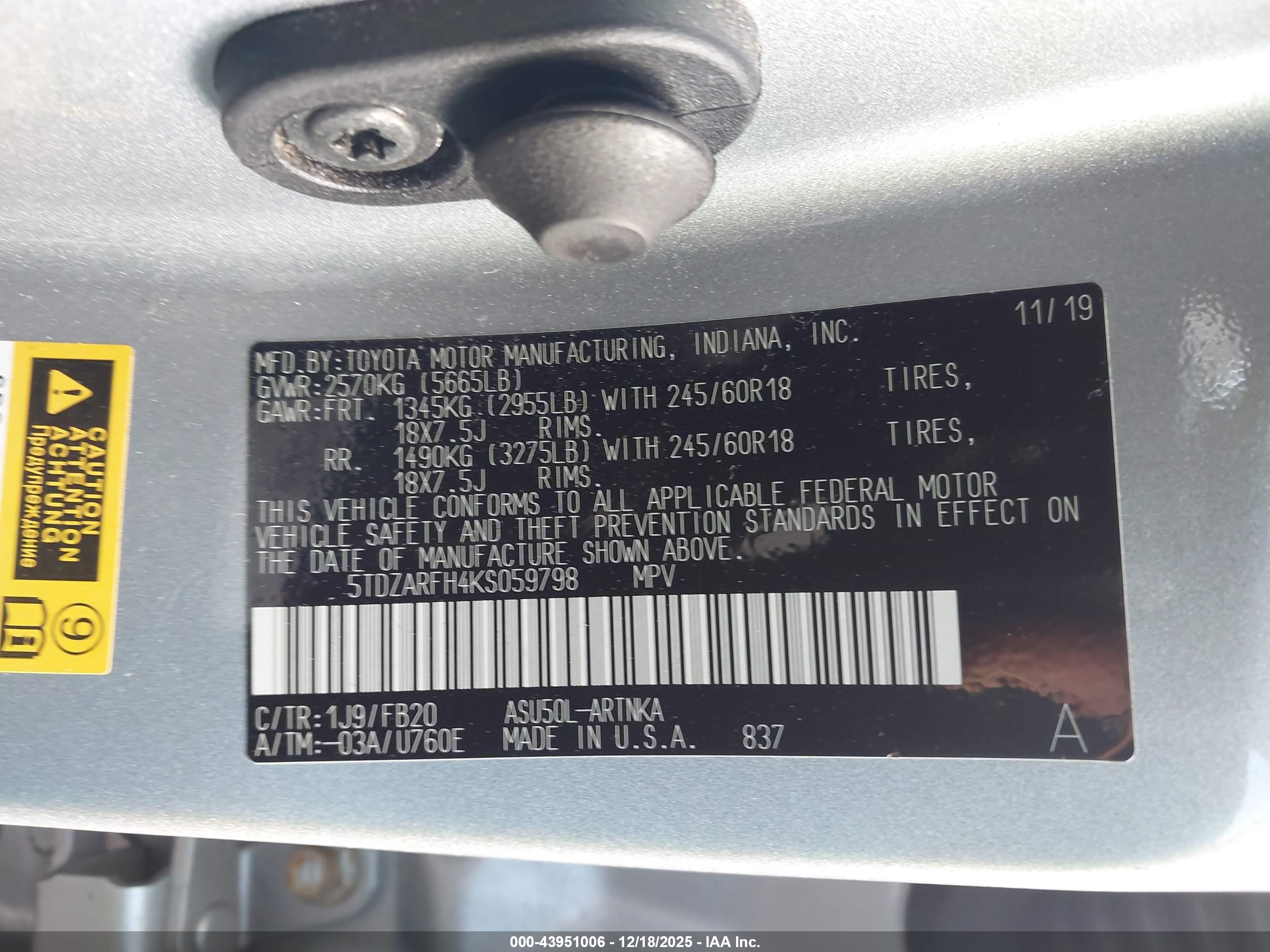 TOYOTA HIGHLANDER image 9