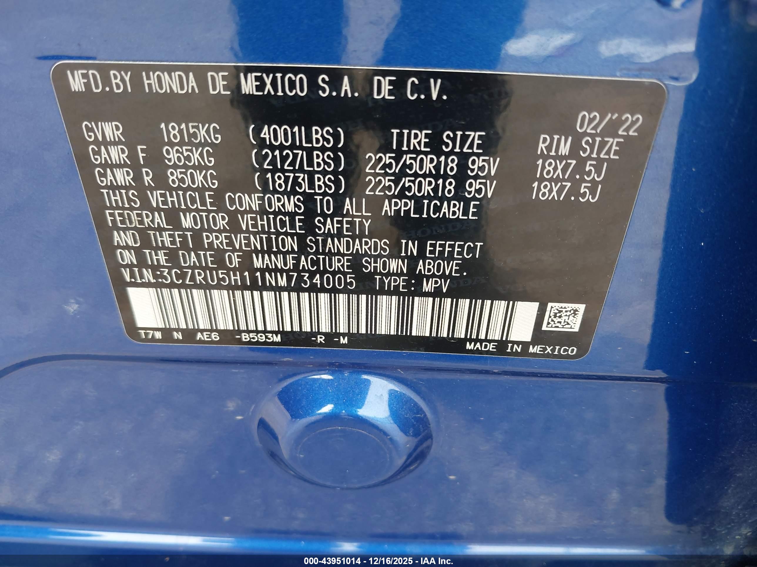 HONDA HR-V image 9