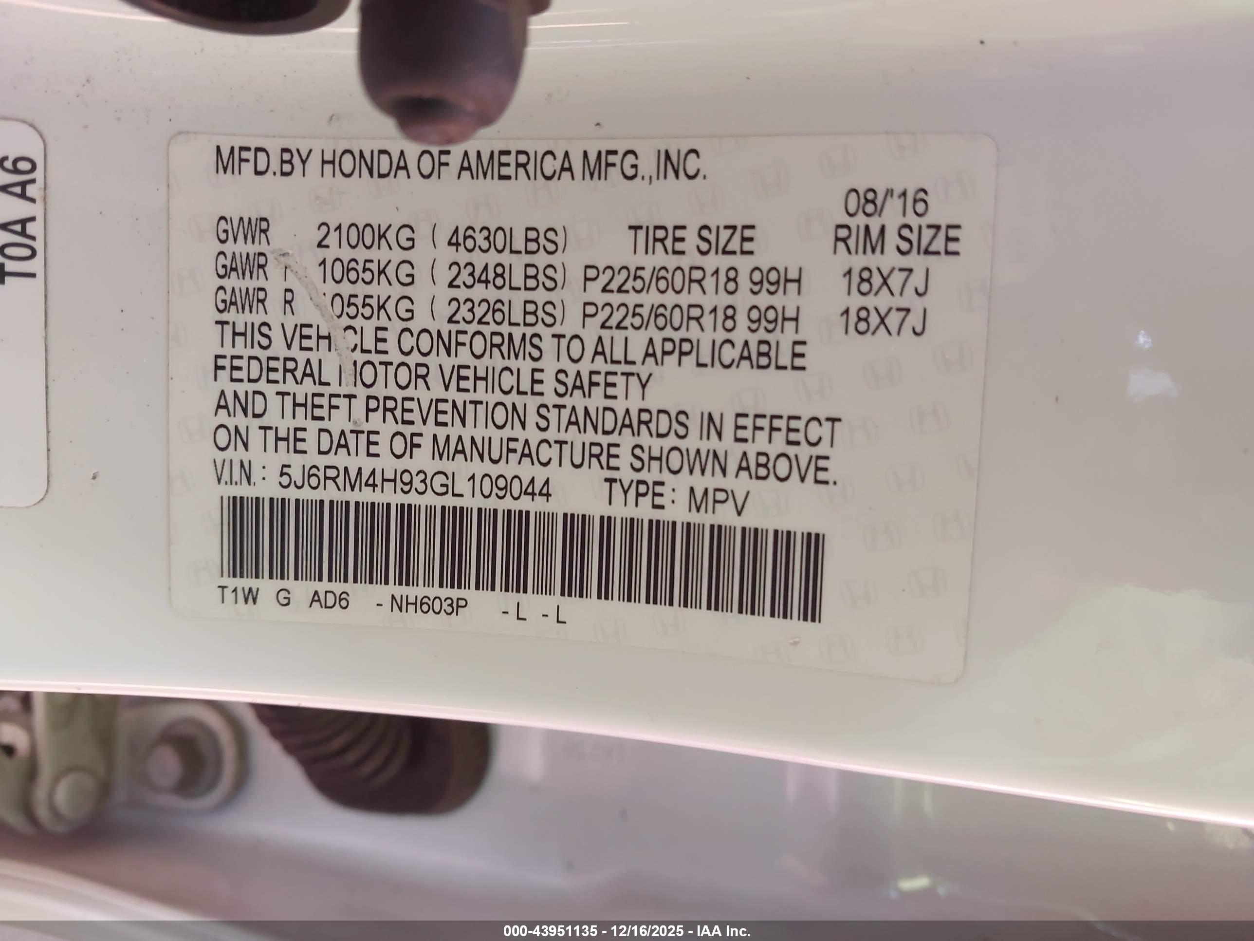 HONDA CR-V image 9