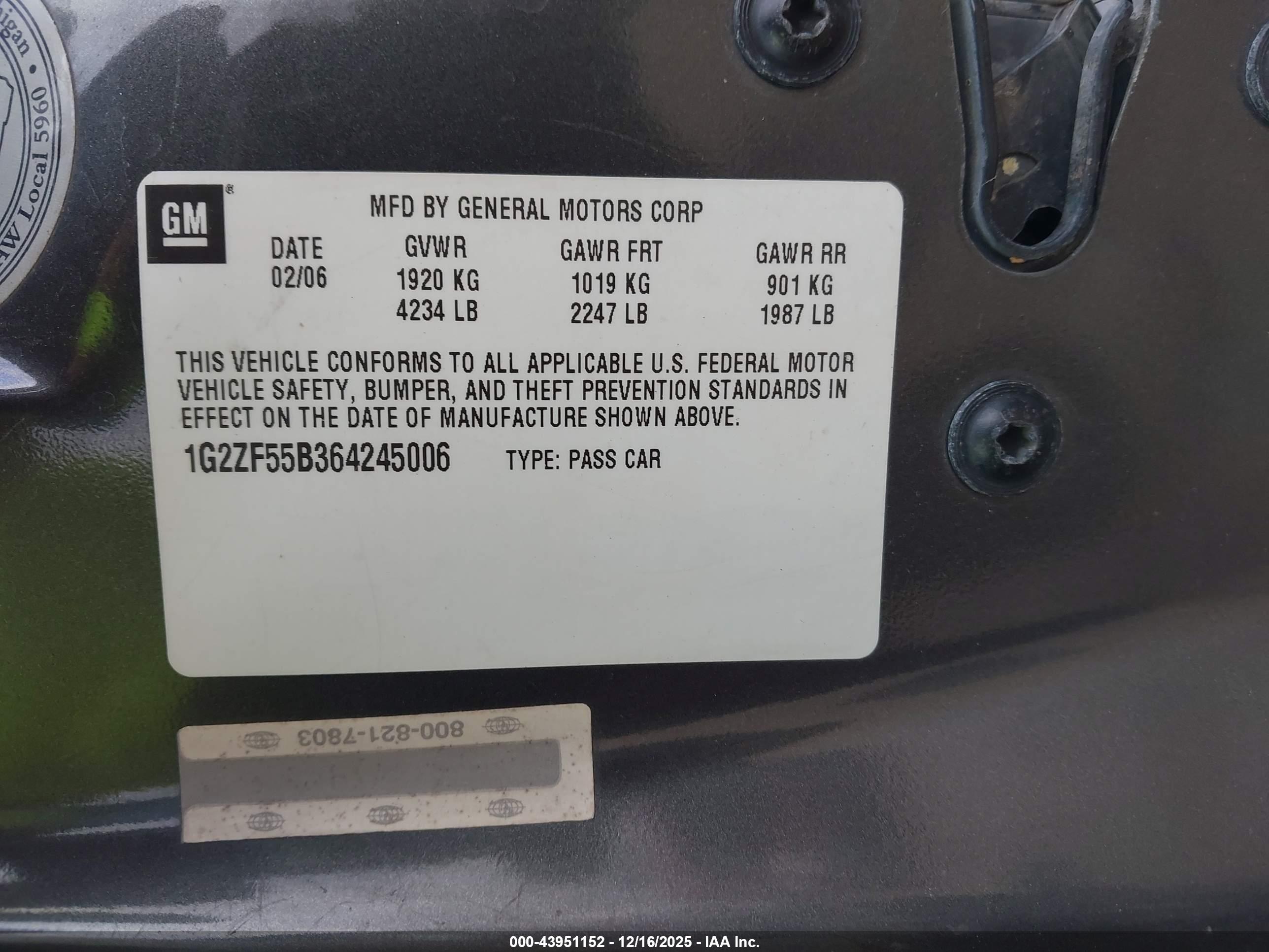 PONTIAC G6 image 9