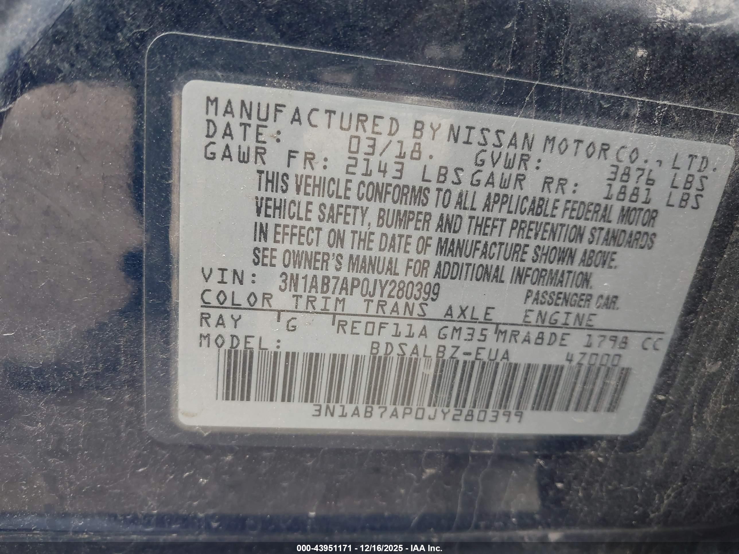 NISSAN SENTRA image 9