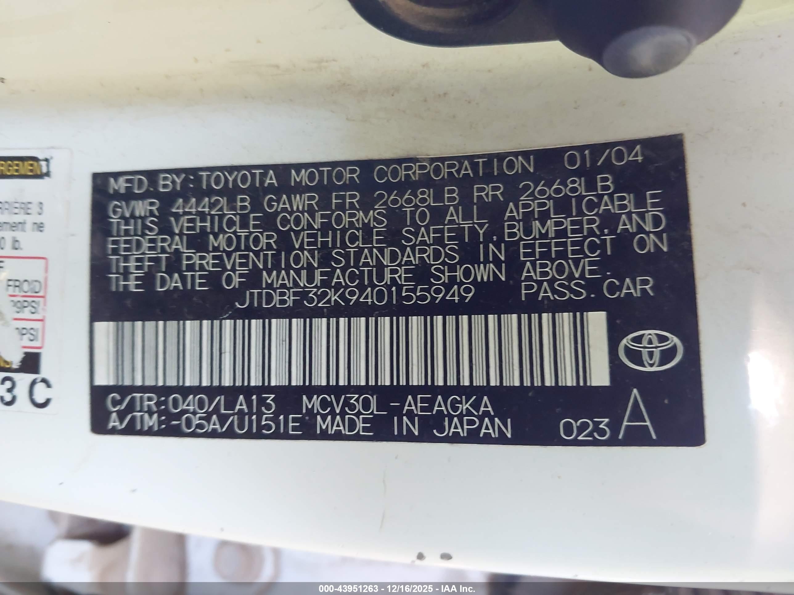 TOYOTA CAMRY image 9